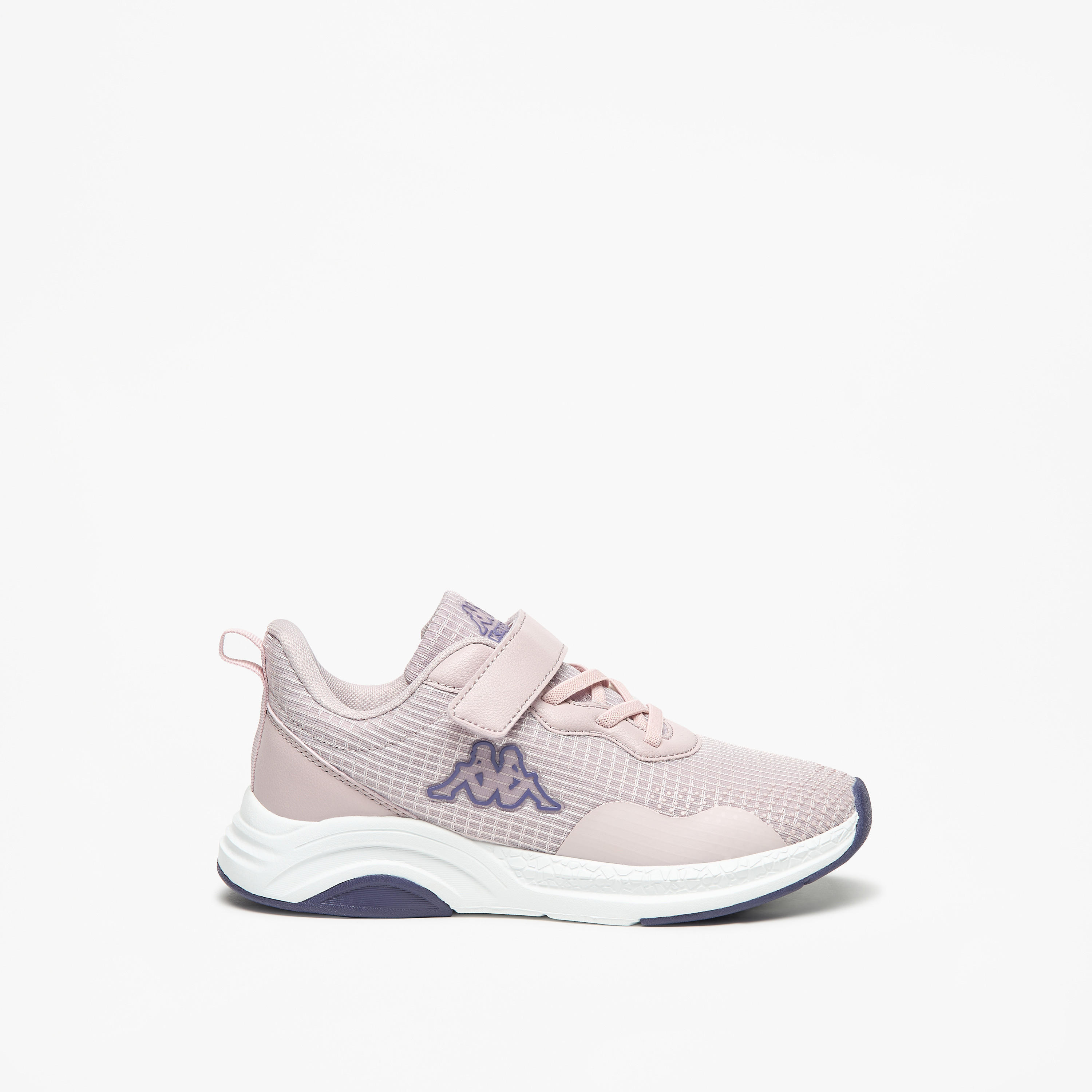 Kappa Girls' Mesh Textured Walking Shoes with Hook and Loop Closure-girls-shoes-sports-image-3