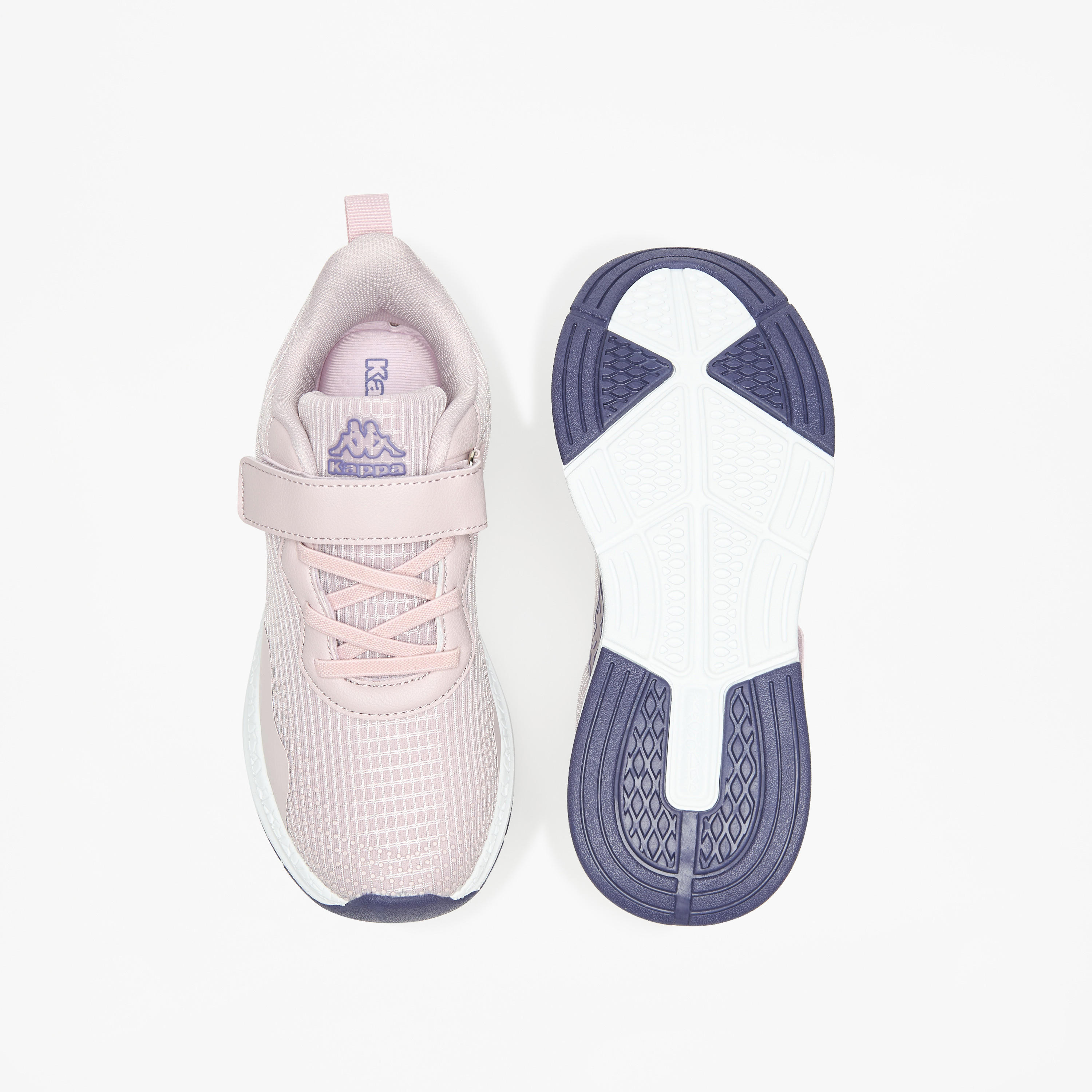 Kappa Girls' Mesh Textured Walking Shoes with Hook and Loop Closure-girls-shoes-sports-image-4