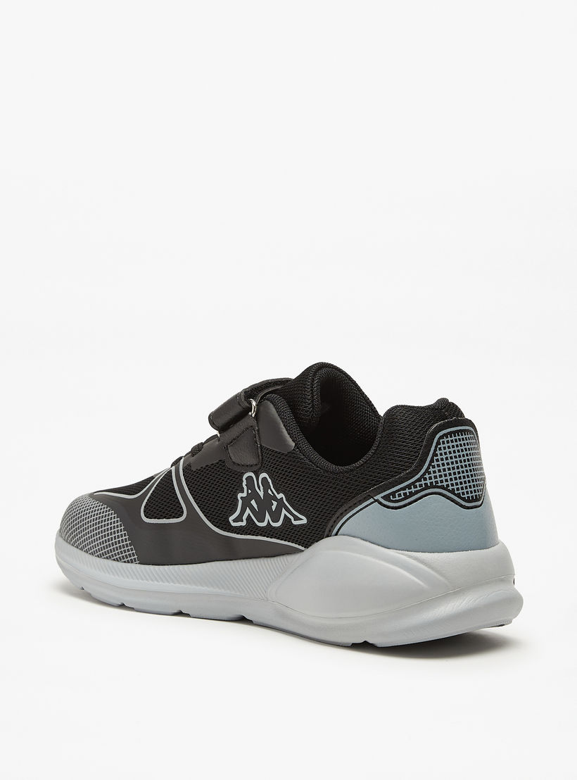 Kappa Girls' Panelled Sports Shoes with Hook and Loop Closure-girls-shoes-sports-image-2