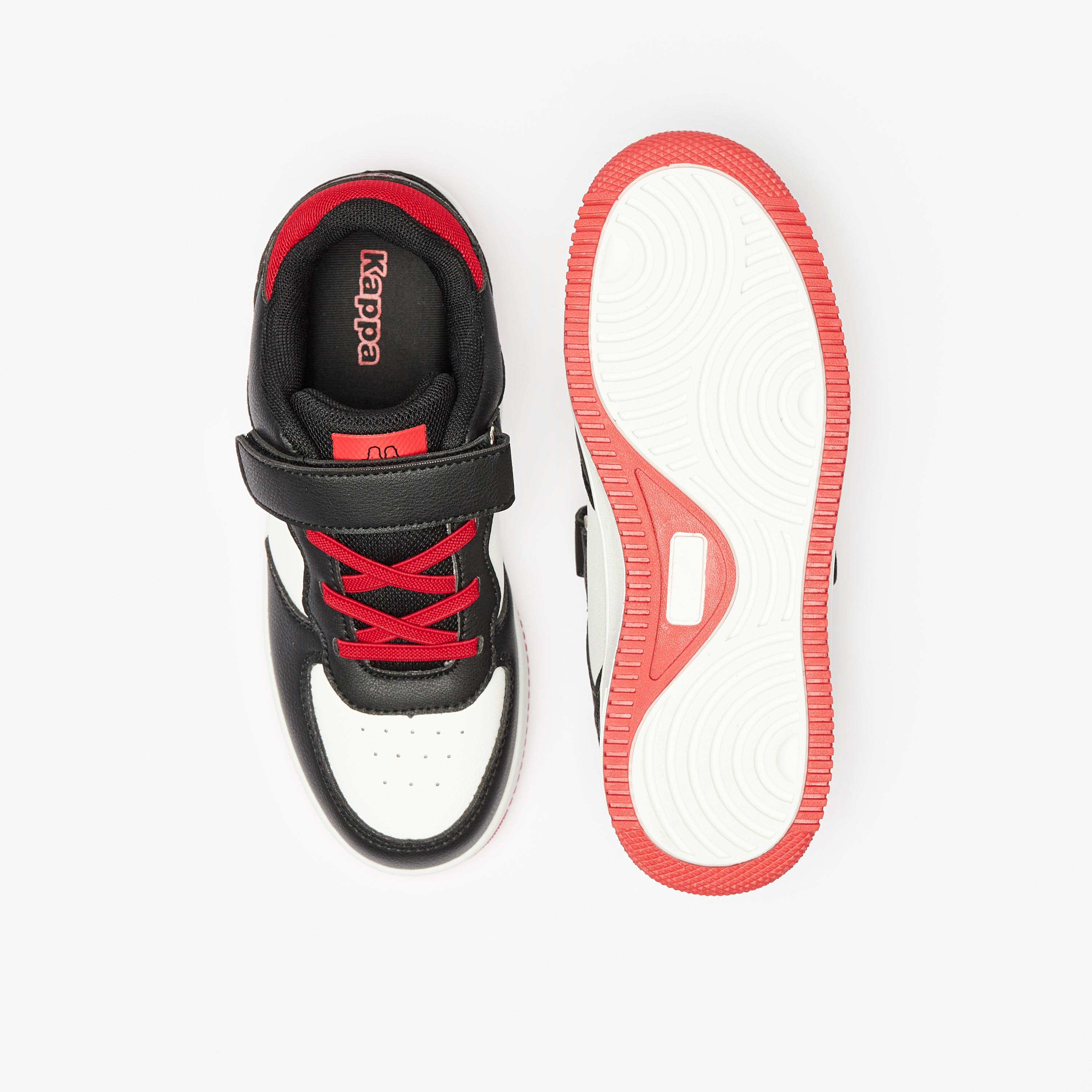 Kappa Kids Detail Hook and Loop Closure Sports Shoes with Cushioning-girls-shoes-sneakers-image-4