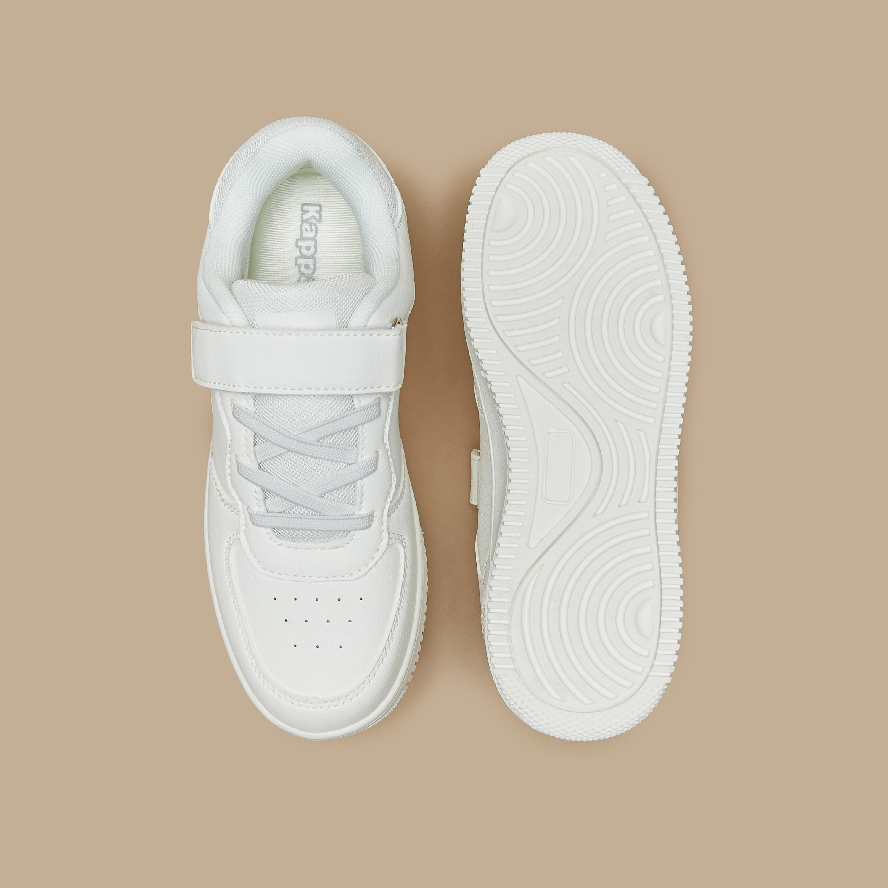 Kappa Kids Detail Hook and Loop Closure Sports Shoes with Cushioning-girls-shoes-sneakers-image-4