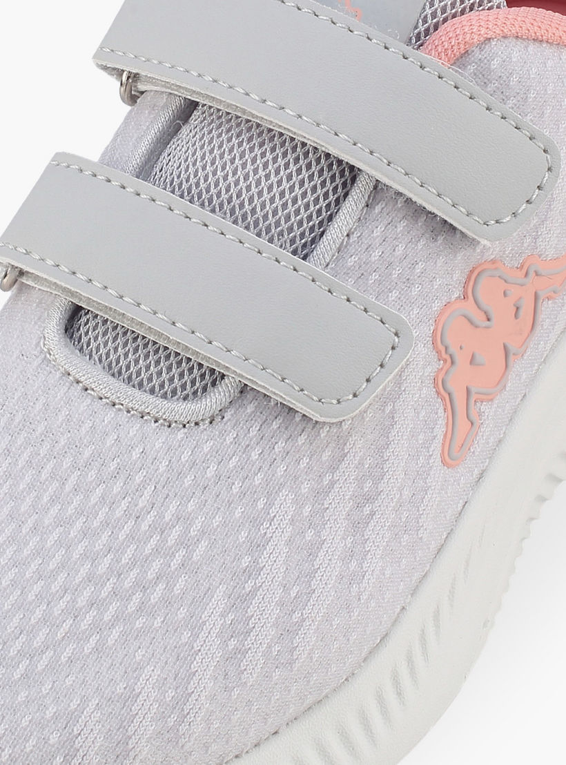 Kappa Girls Hook & Loop Sports Shoes-girls-shoes-sneakers-image-4