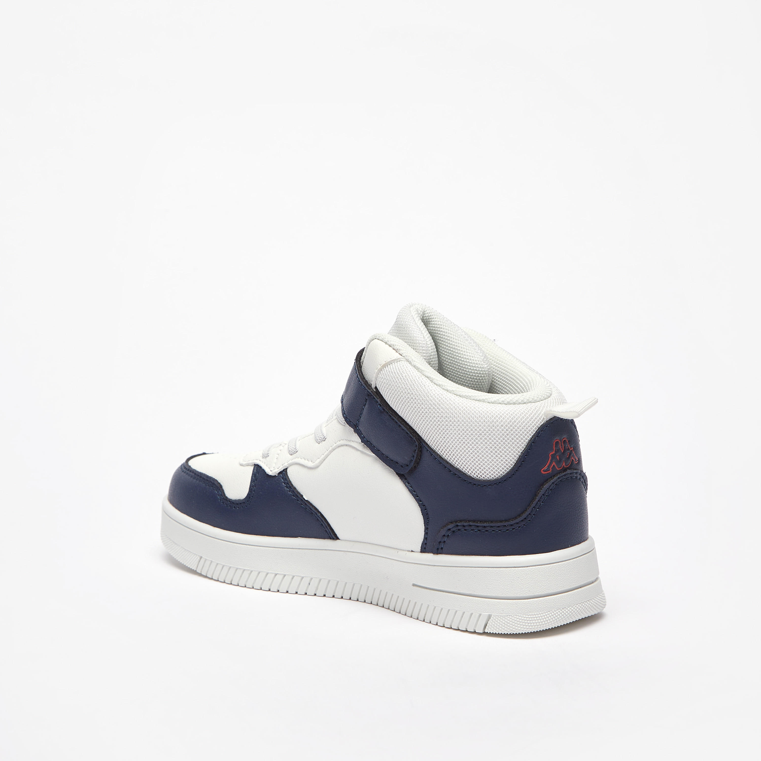 Kappa Kids' Textured High Top Sneakers with Hook and Loop Closure-boys-shoes-loafers-image-2