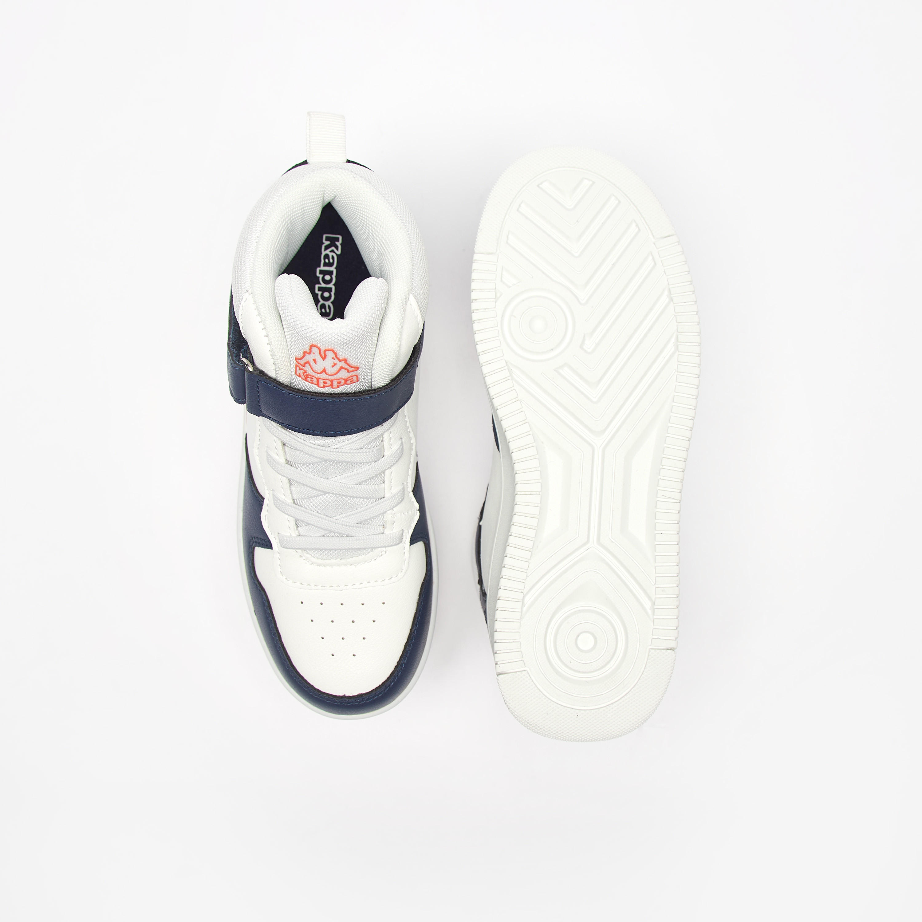 Kappa Kids' Textured High Top Sneakers with Hook and Loop Closure-boys-shoes-loafers-image-4