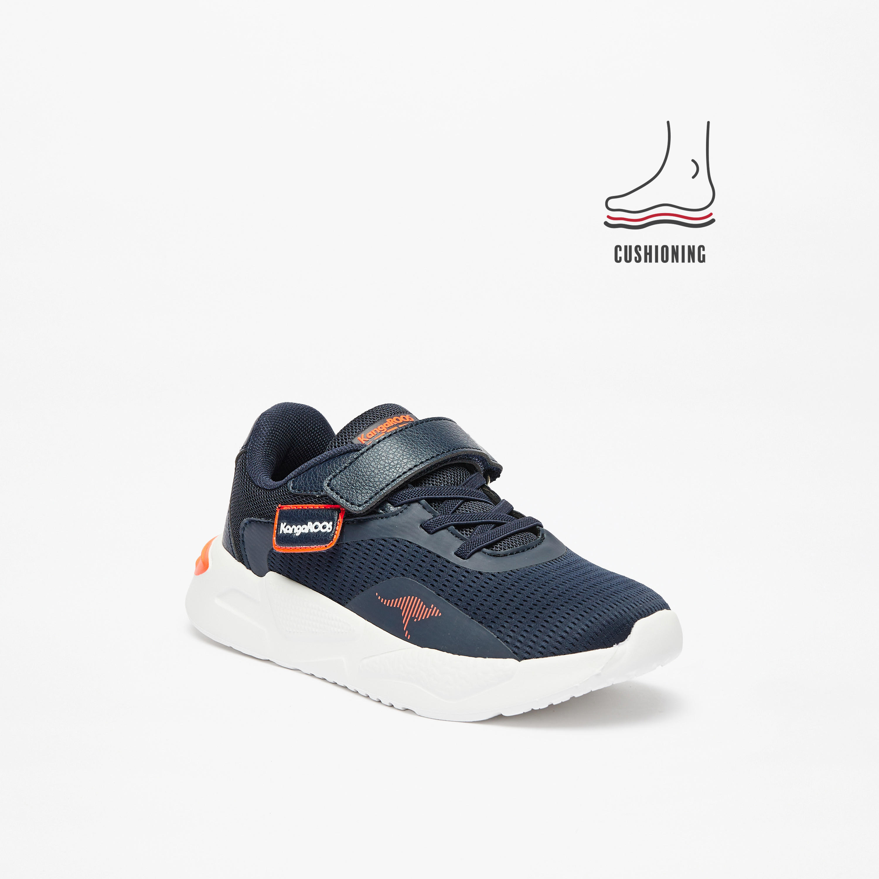 حذاء رياضي للأطفال بشريط إغلاق لاصق وبطانة من كانجاروس-sports-boys-shoes-image-6
