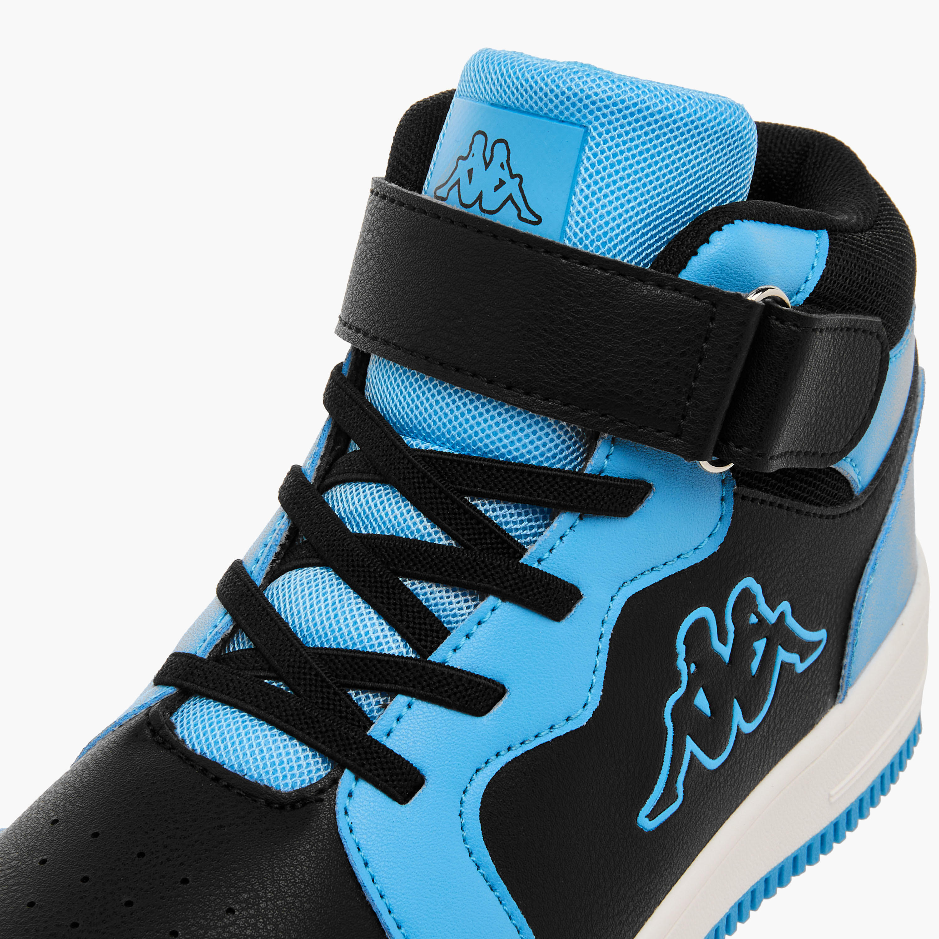 Kappa Boys' Colourblock Sneakers with Hook and Loop Closure-boys-shoes-sneakers-image-4