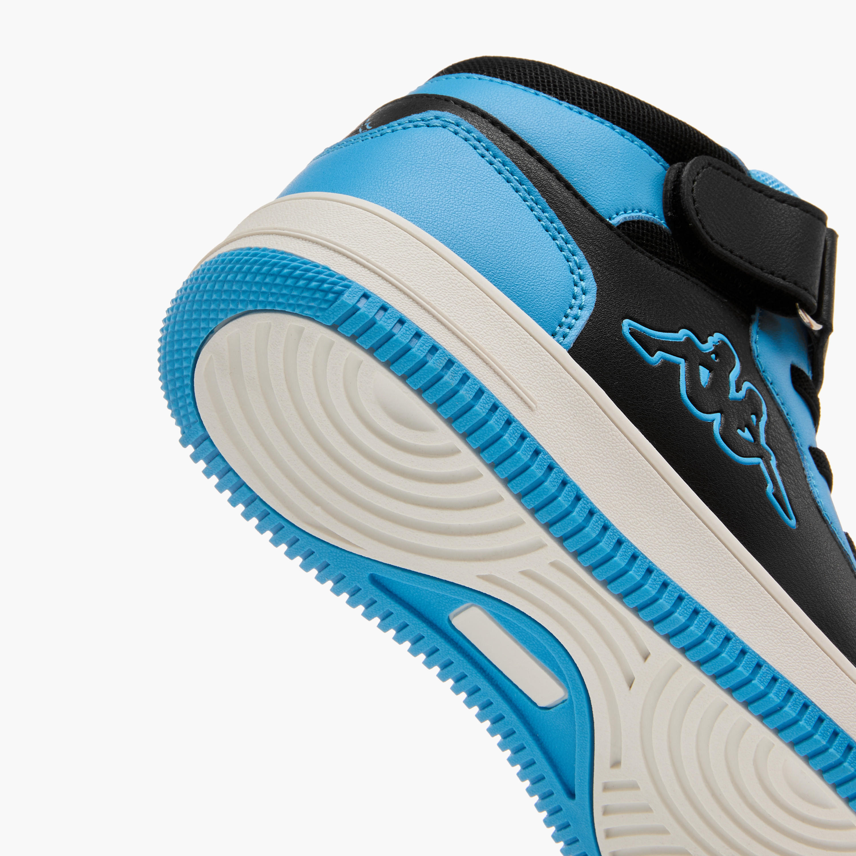 Kappa Boys' Colourblock Sneakers with Hook and Loop Closure-boys-shoes-sneakers-image-5