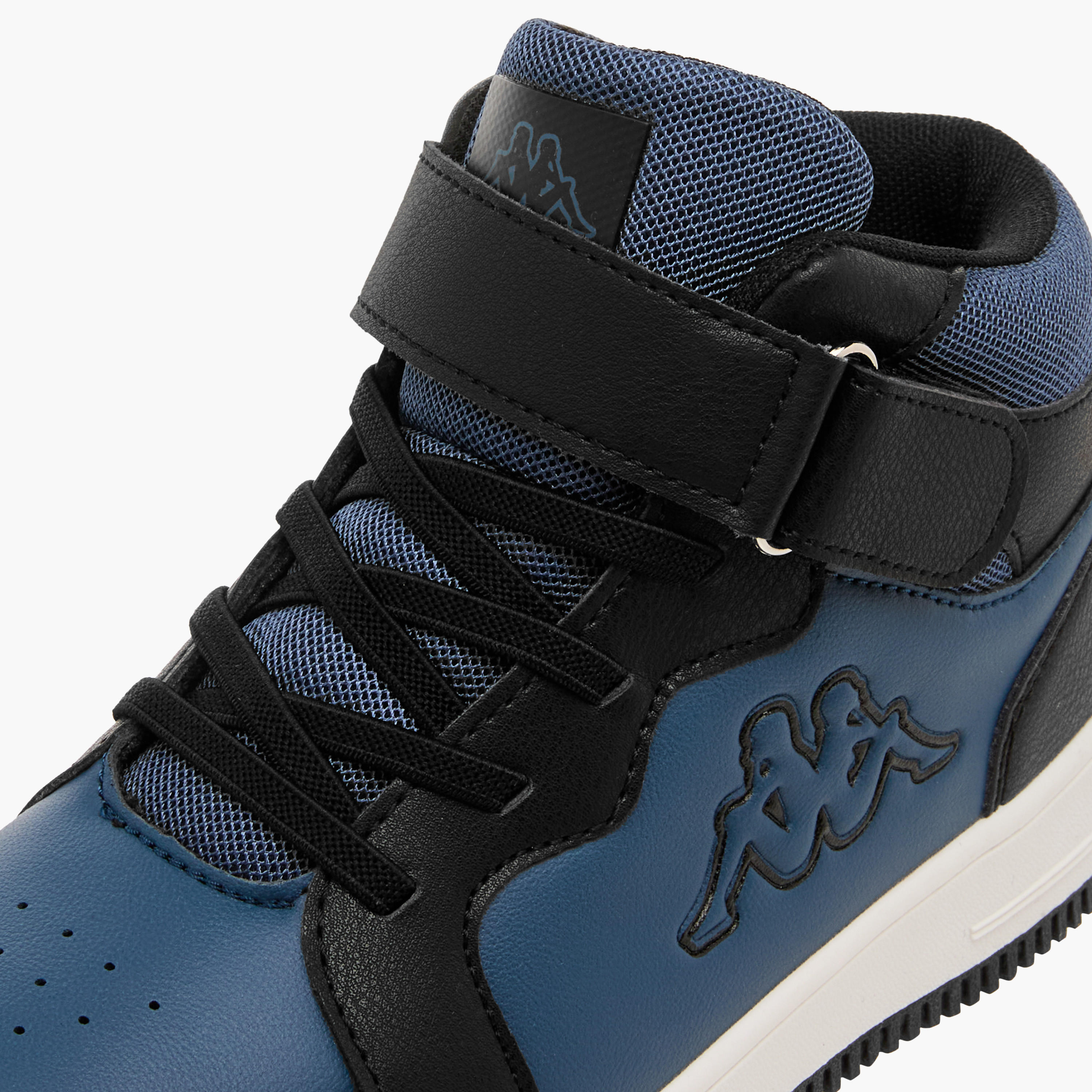 Kappa Boys' Colourblock Sneakers with Hook and Loop Closure-boys-shoes-sneakers-image-4