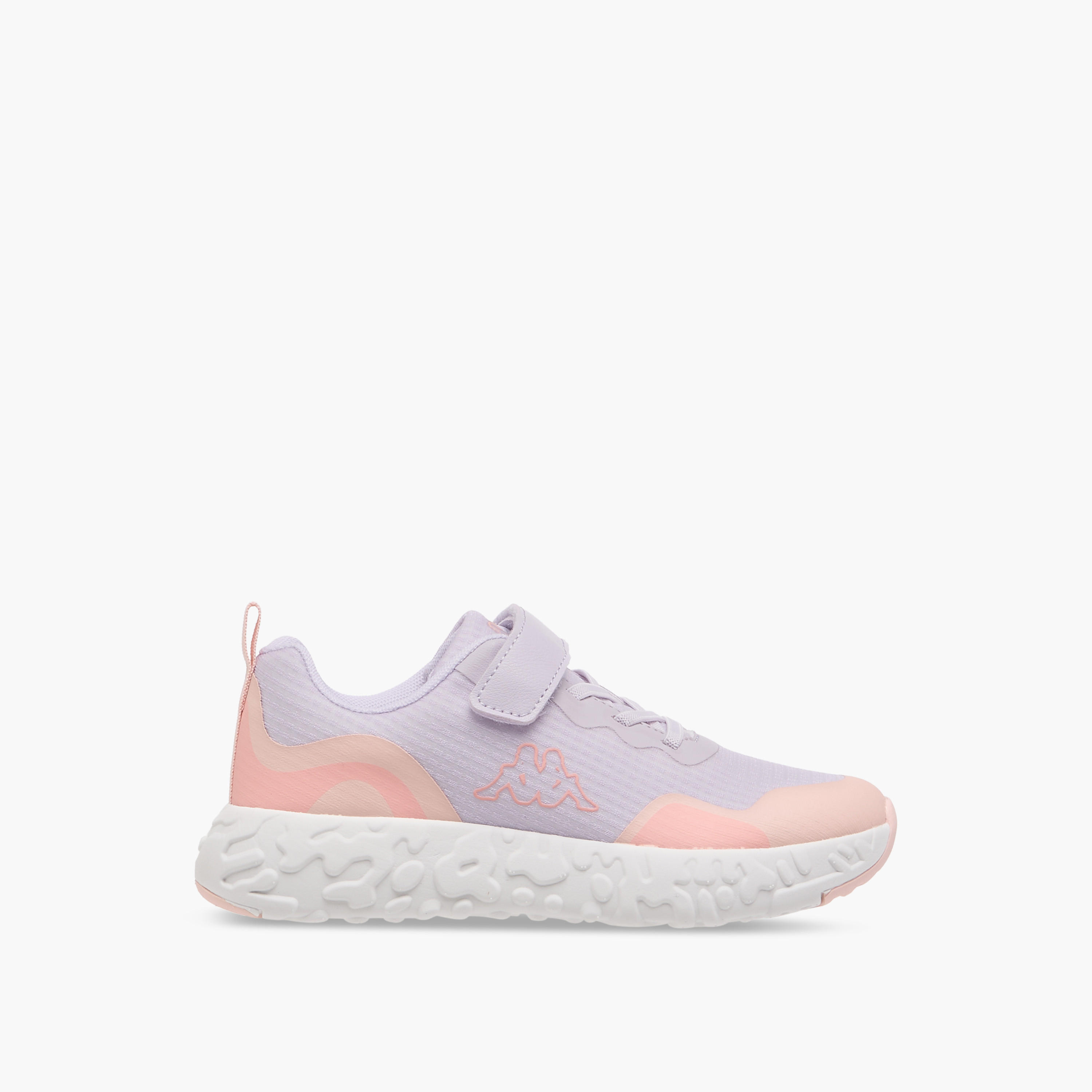 Kappa Girls' Colourblock Sports Shoes with Hook and Loop Closure-girls-shoes-sports-image-3