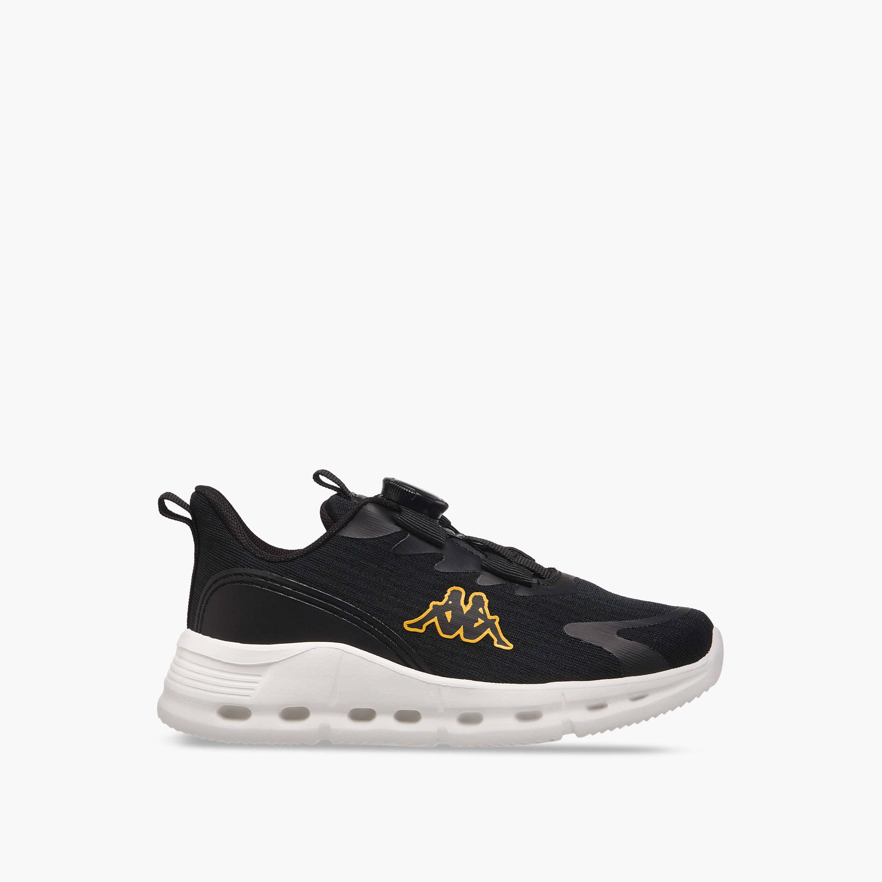 Kappa Kids' Logo Print Sports Shoes with Rotating Buckle Closure-boys-shoes-sneakers-image-3