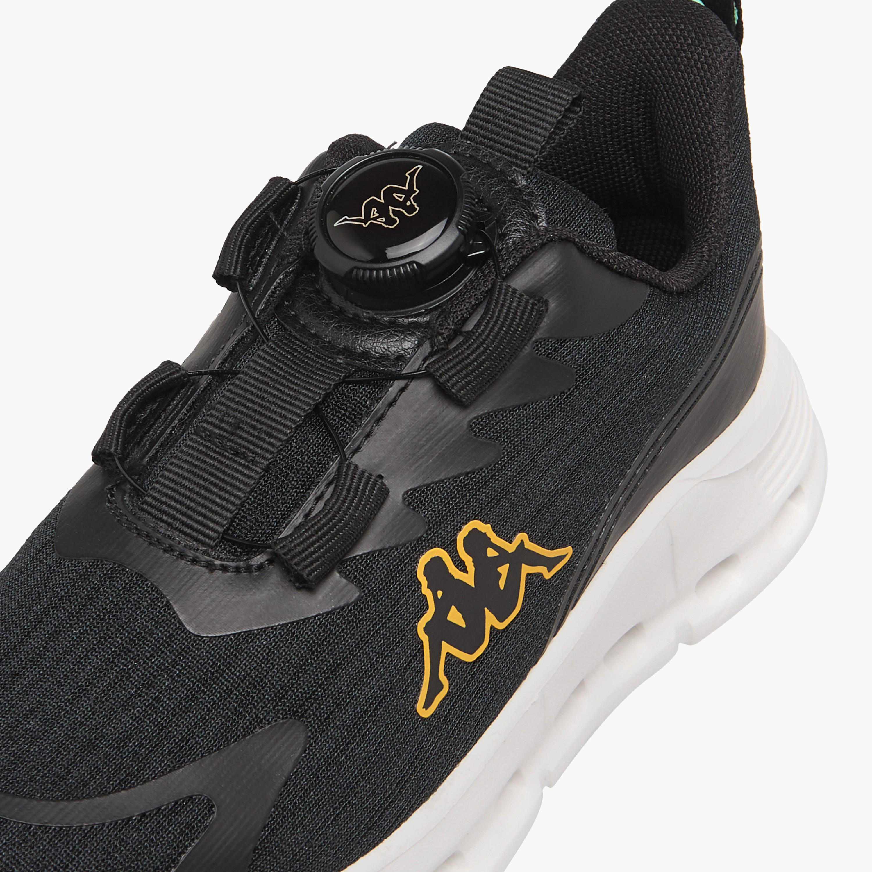 Kappa Kids' Logo Print Sports Shoes with Rotating Buckle Closure-boys-shoes-sneakers-image-4