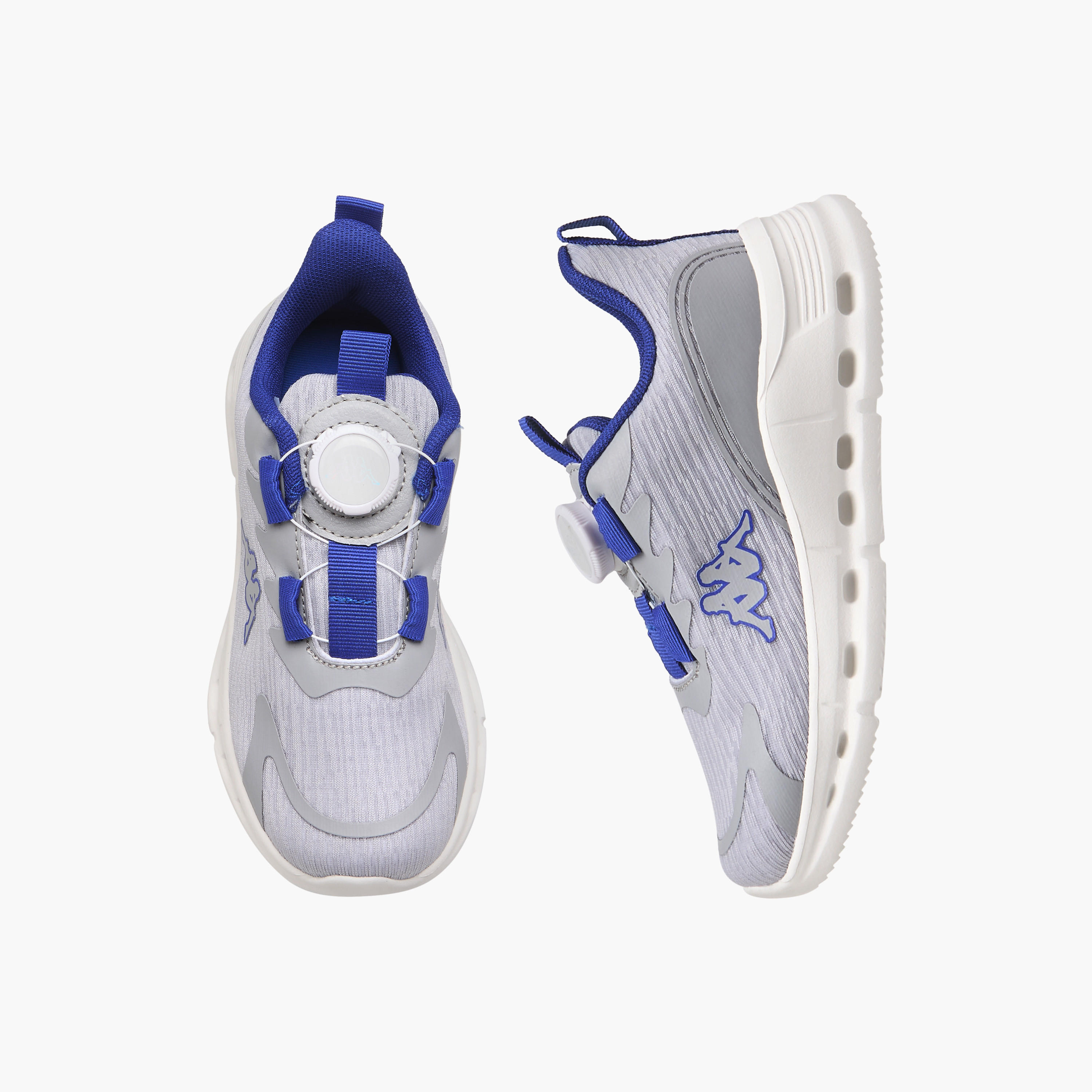 Kappa Kids' Logo Print Sports Shoes with Rotating Buckle Closure-boys-shoes-sneakers-image-1