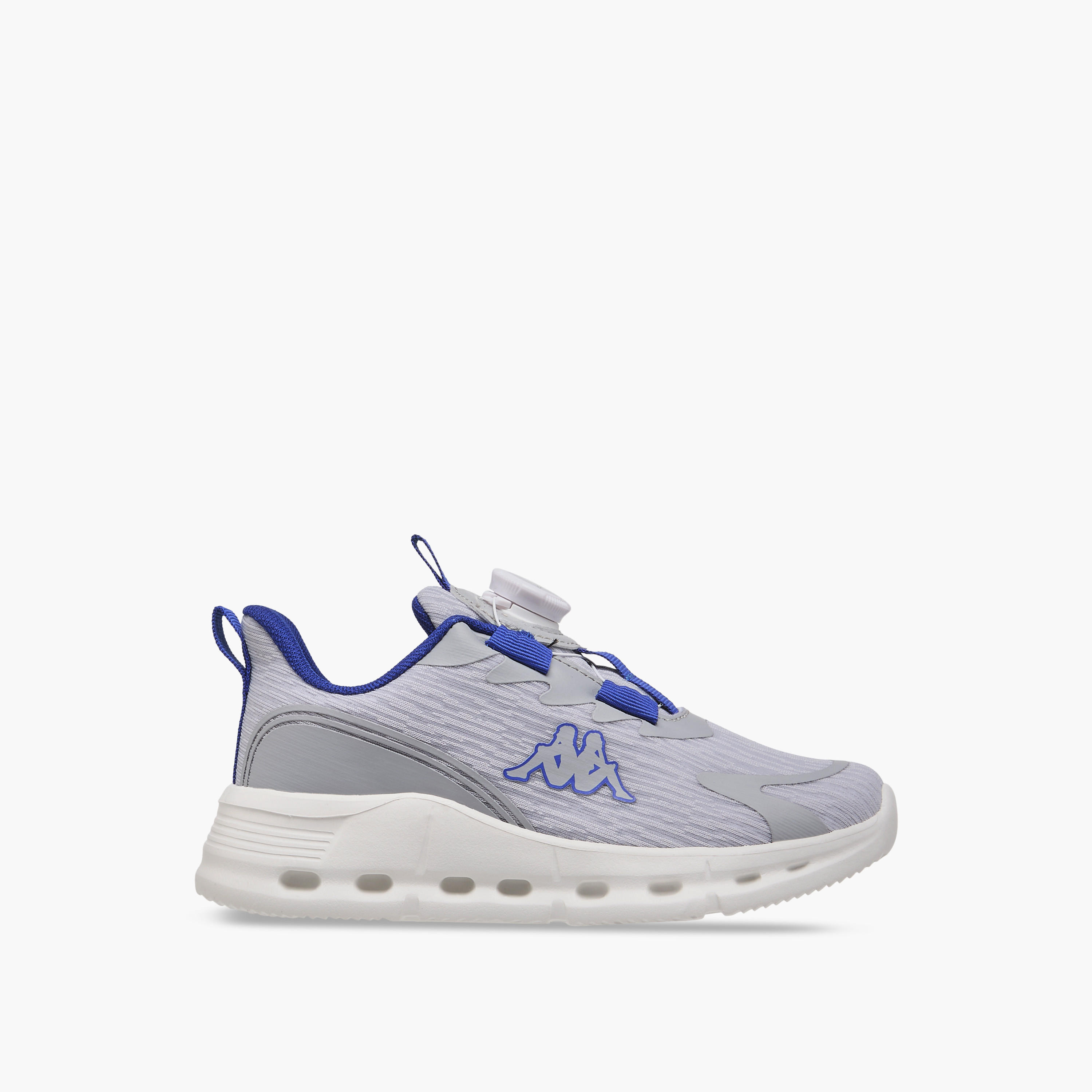 Kappa Kids' Logo Print Sports Shoes with Rotating Buckle Closure-boys-shoes-sneakers-image-3