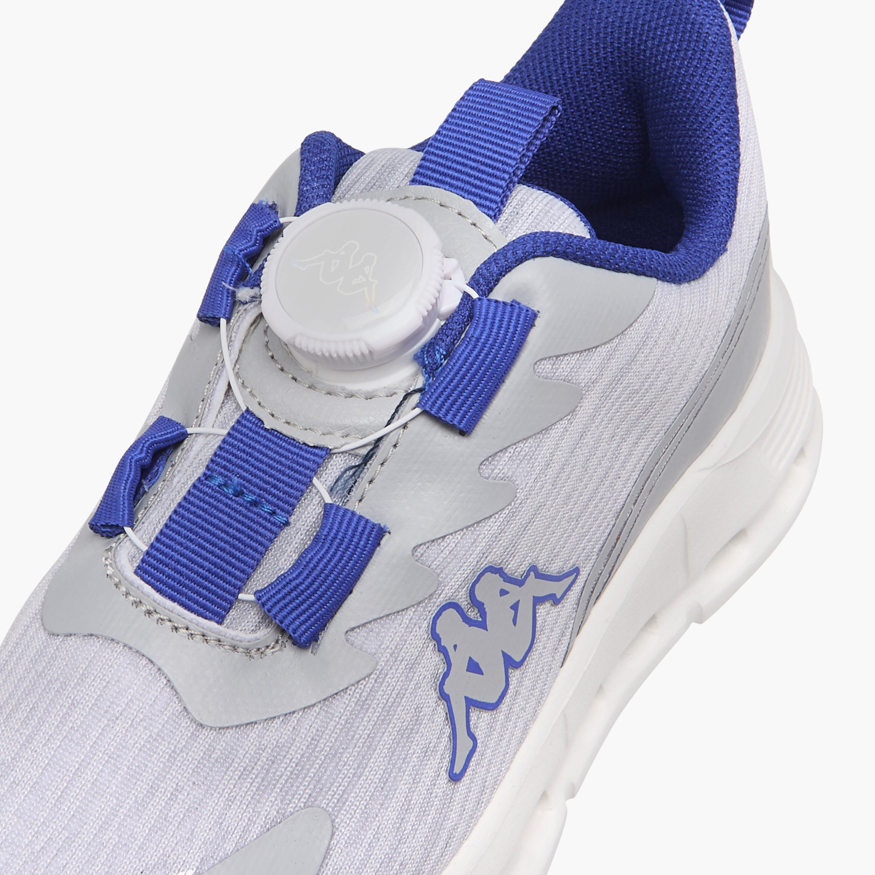 Kappa Kids' Logo Print Sports Shoes with Rotating Buckle Closure-boys-shoes-sneakers-image-4