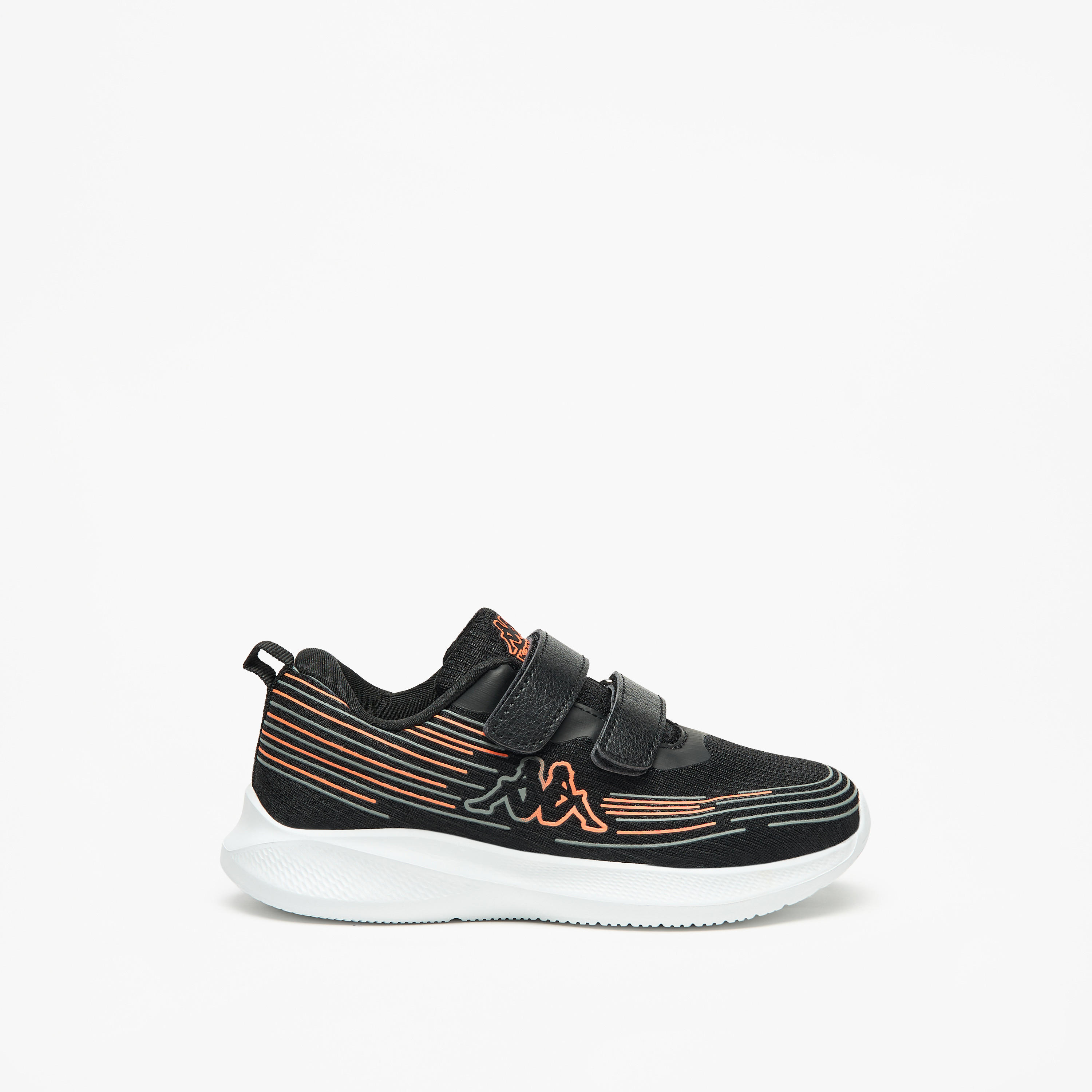 Kappa Kids' Logo Detail Sports Shoes with Hook and Loop Closure-boys-shoes-sneakers-image-3