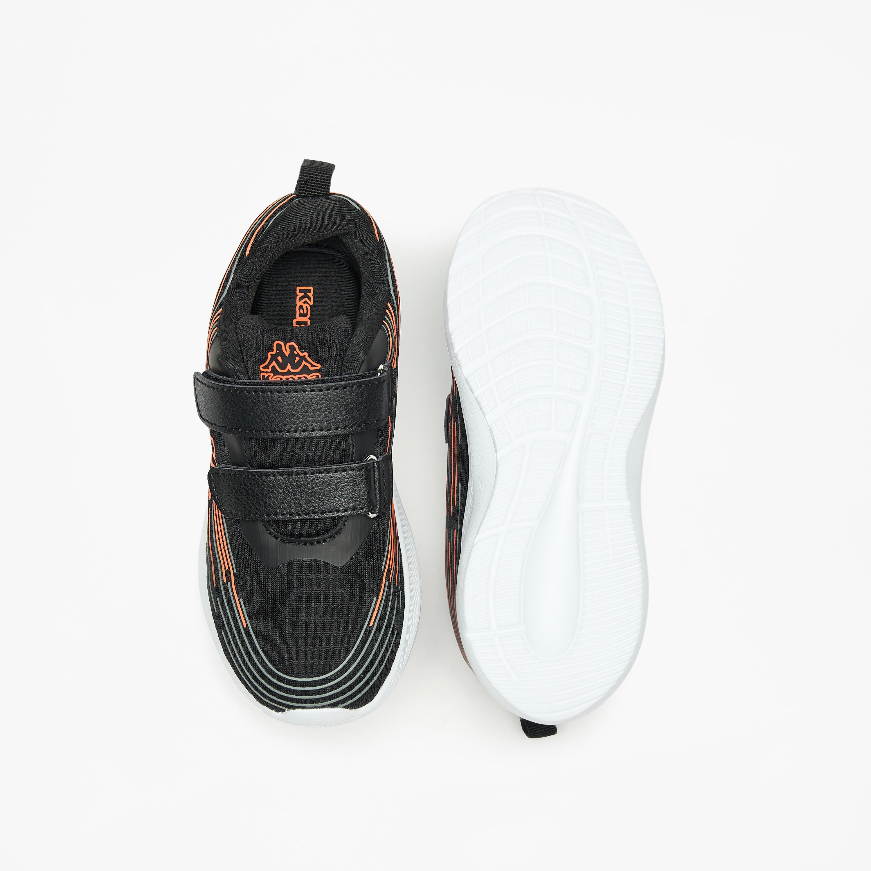 حذاء رياضي بشريط إغلاق لاصق وتفاصيل شعار للأولاد من كابا-boys-shoes-sneakers-image-4