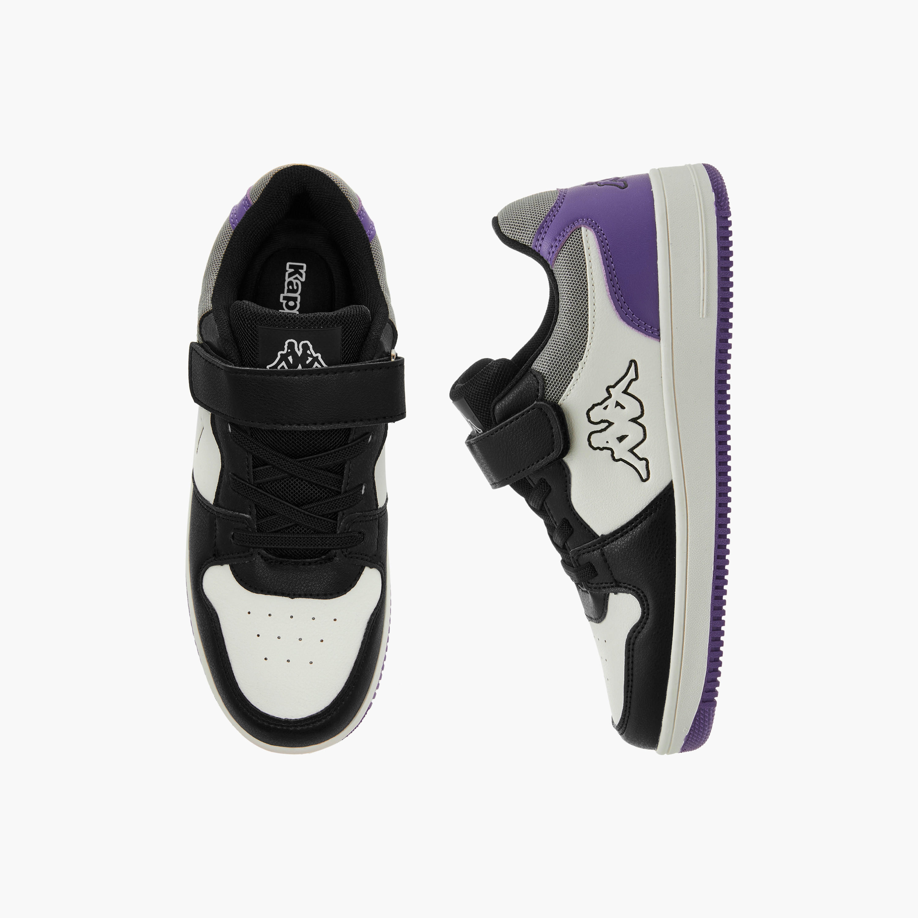 Kappa Boys Hook & Loop Ankle Sneakers Durable Shoes-boys-shoes-sneakers-image-1