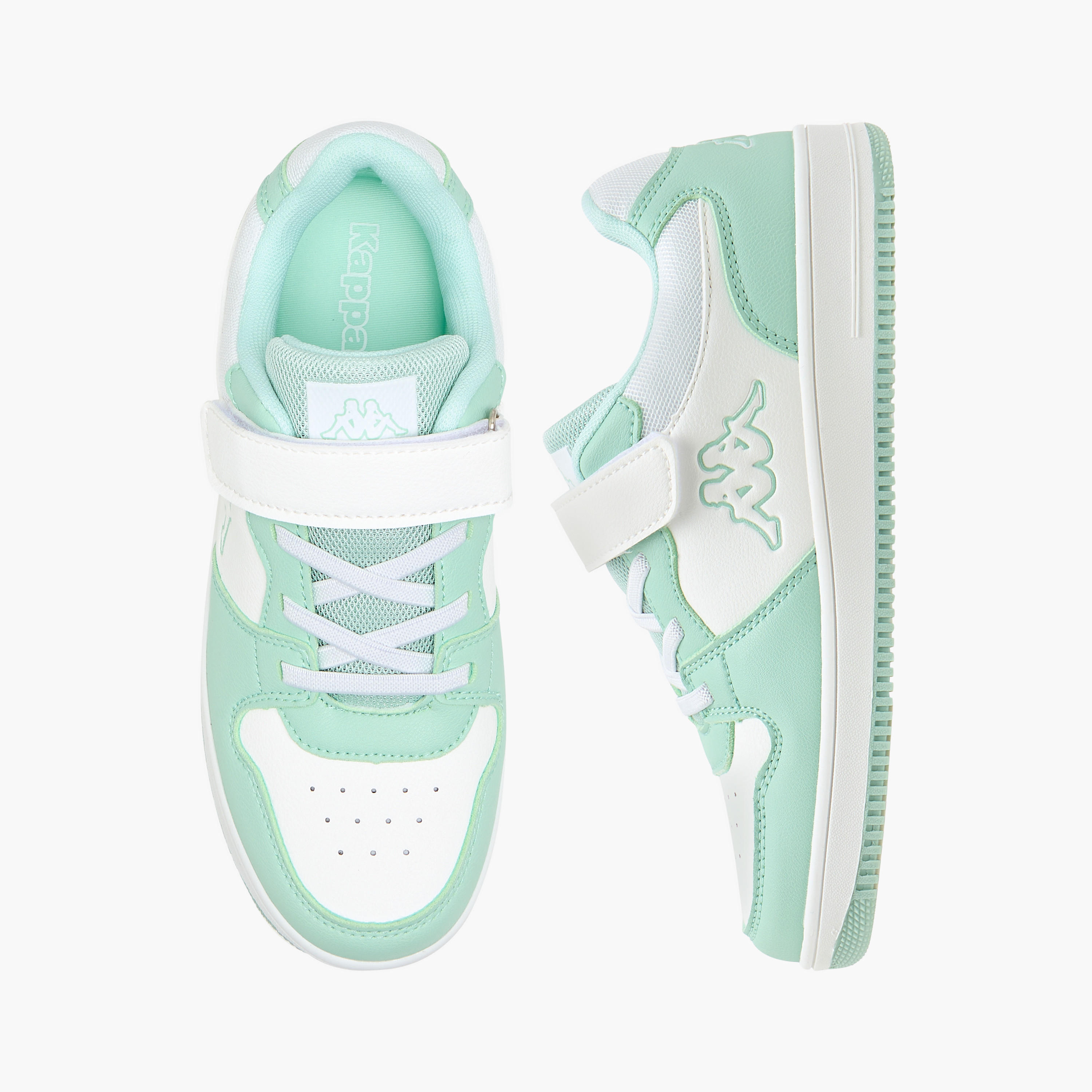 Kappa Girls' Logo Detail Sneakers with Hook and Loop Closure-girls-shoes-sneakers-image-1