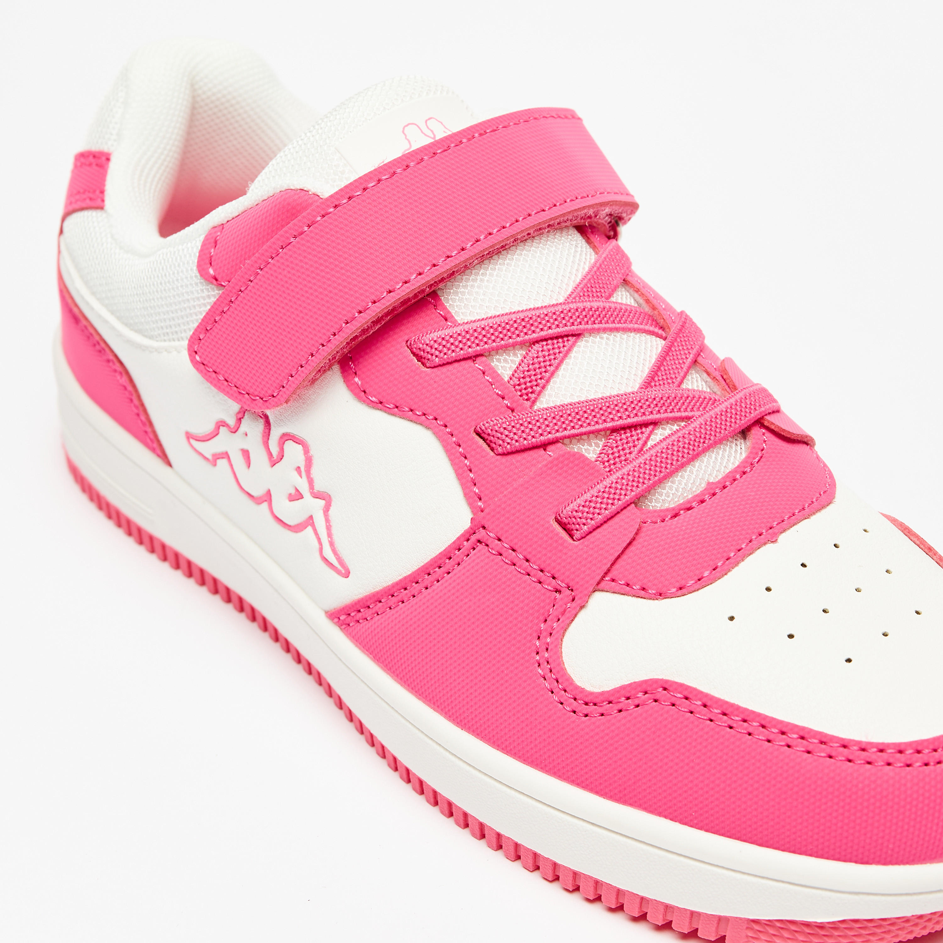 Kappa Girls' Panelled Low-Ankle Sneakers with Hook and Loop Closure-girls-shoes-sneakers-image-5