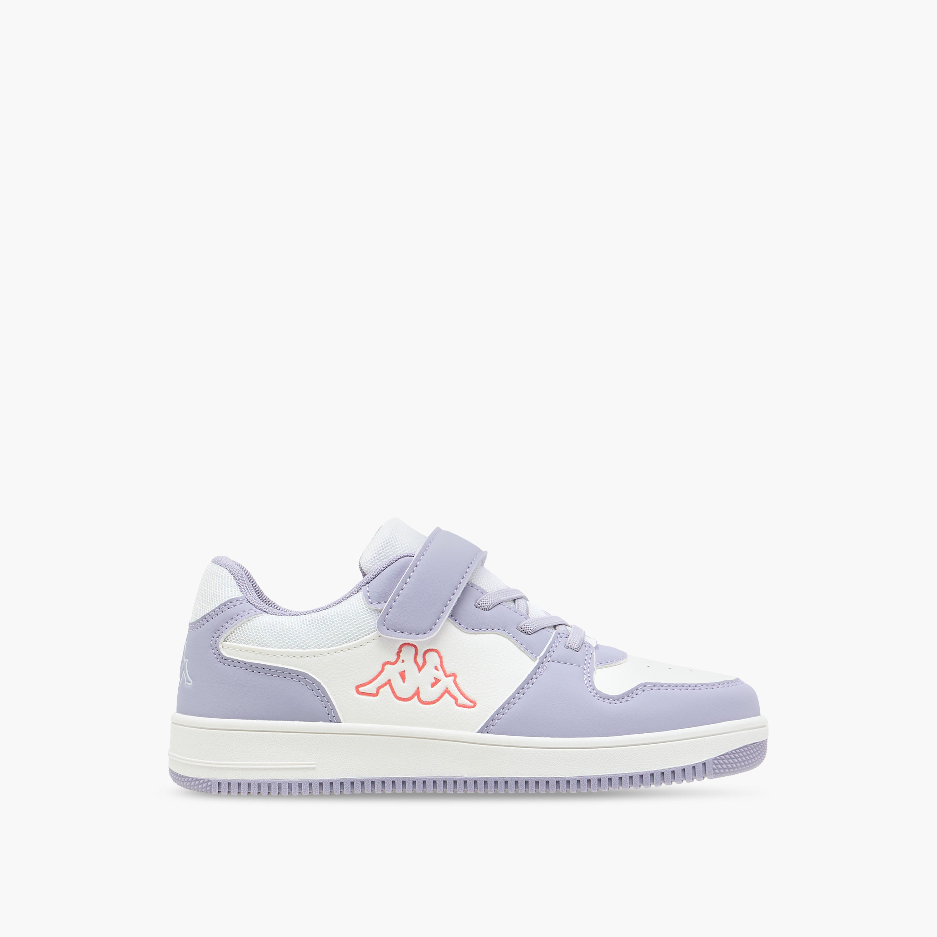 Kappa Girls' Panelled Low-Ankle Sneakers with Hook and Loop Closure-girls-shoes-sneakers-image-3