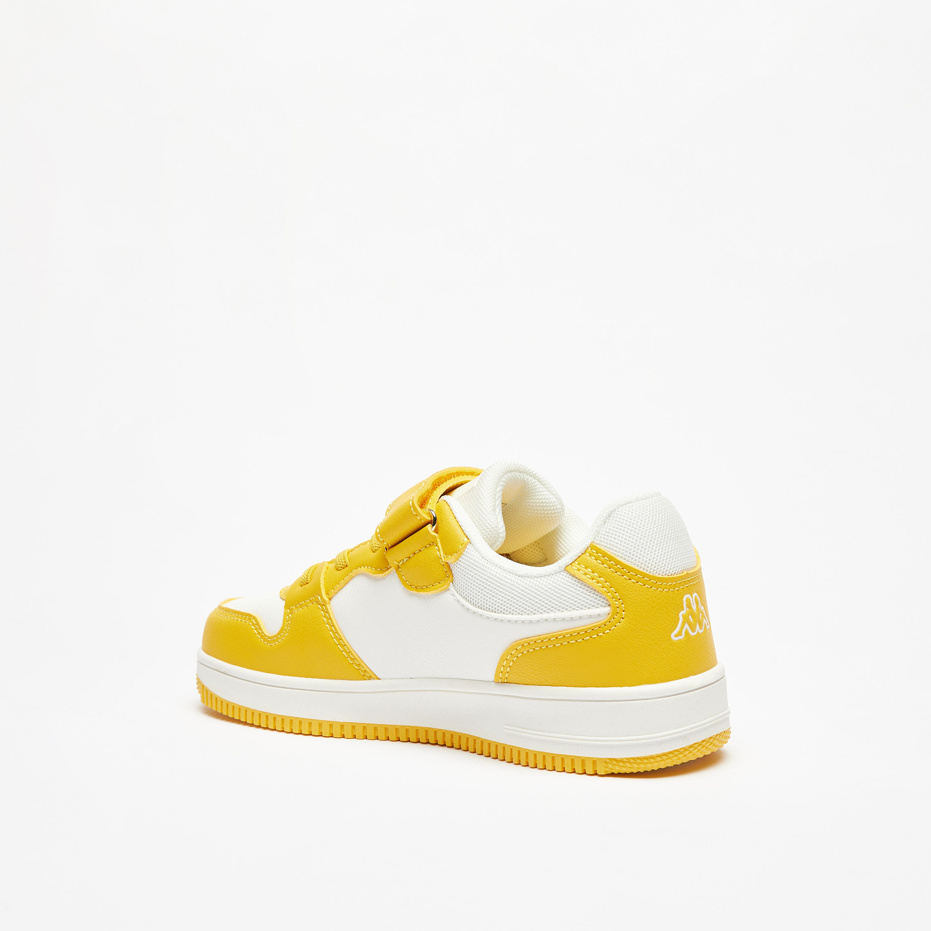 Kappa Girls' Panelled Low-Ankle Sneakers with Hook and Loop Closure-girls-shoes-sneakers-image-2
