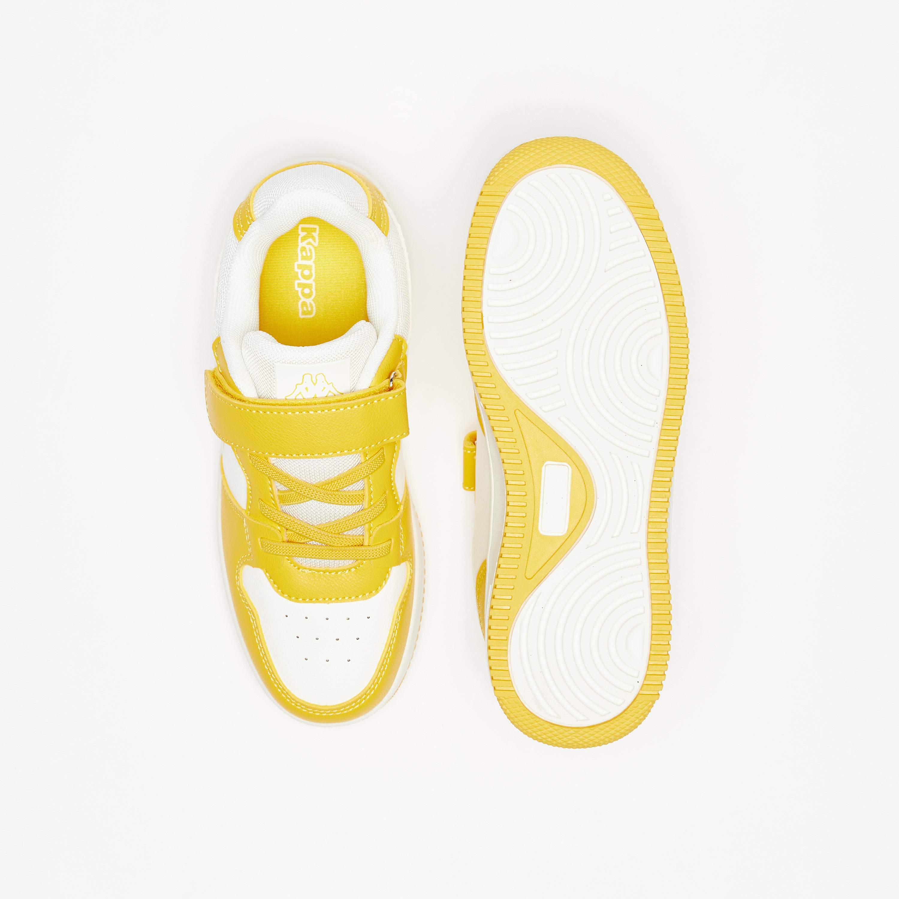 Kappa Girls' Panelled Low-Ankle Sneakers with Hook and Loop Closure-girls-shoes-sneakers-image-4