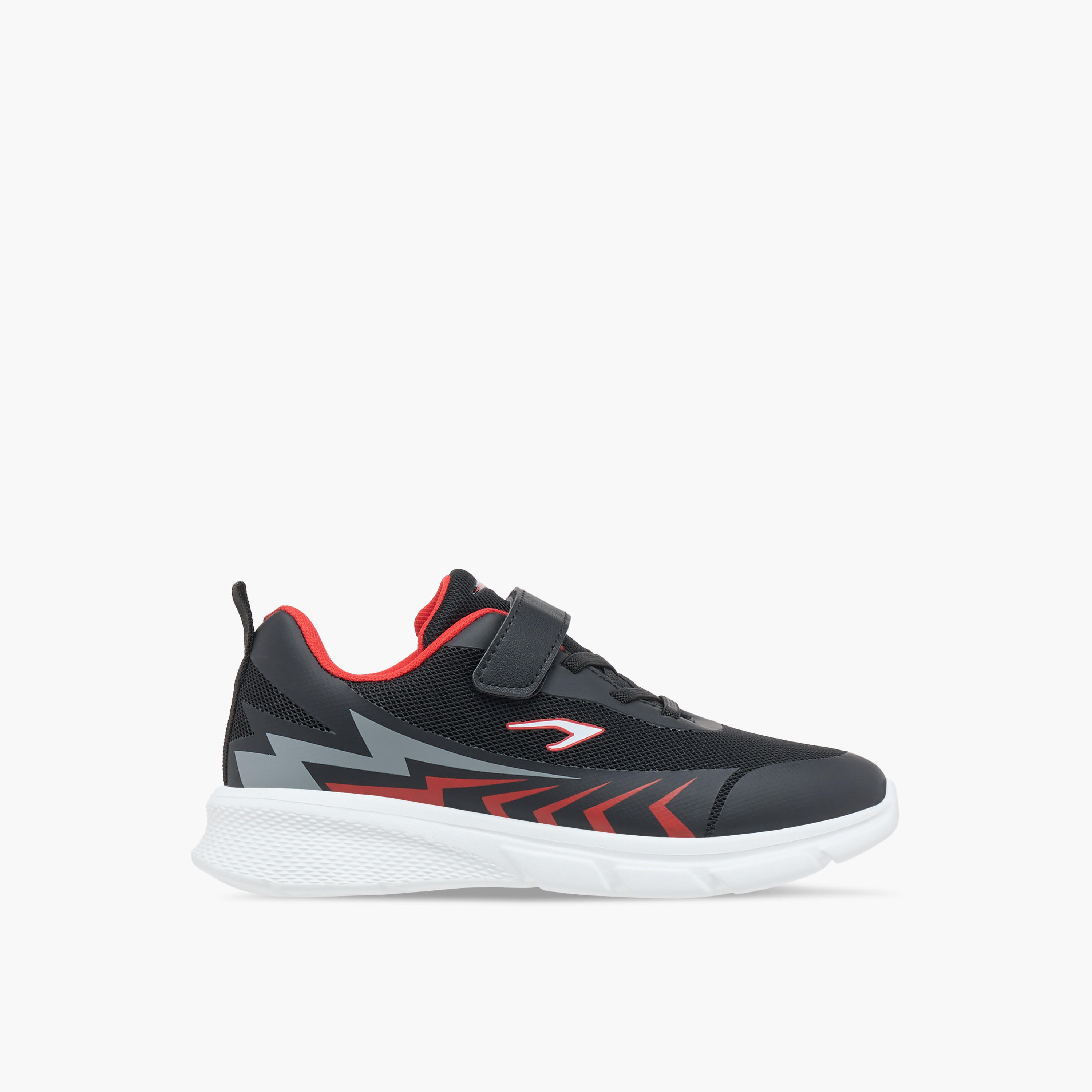 Dash Printed Lightweight Sports Shoes with Hook and Loop Closure-girls-shoes-sports-image-3