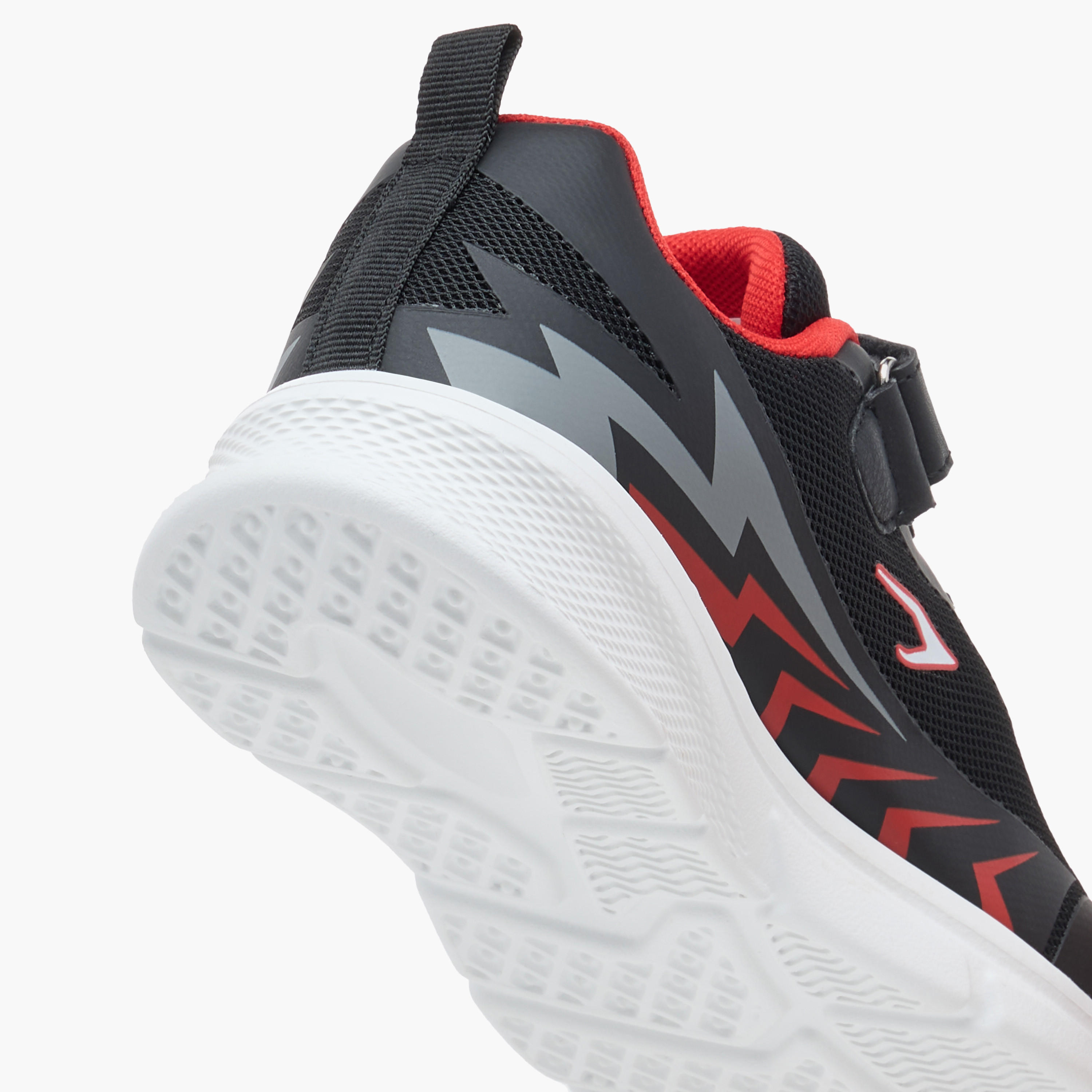 Dash Printed Lightweight Sports Shoes with Hook and Loop Closure-girls-shoes-sports-image-5
