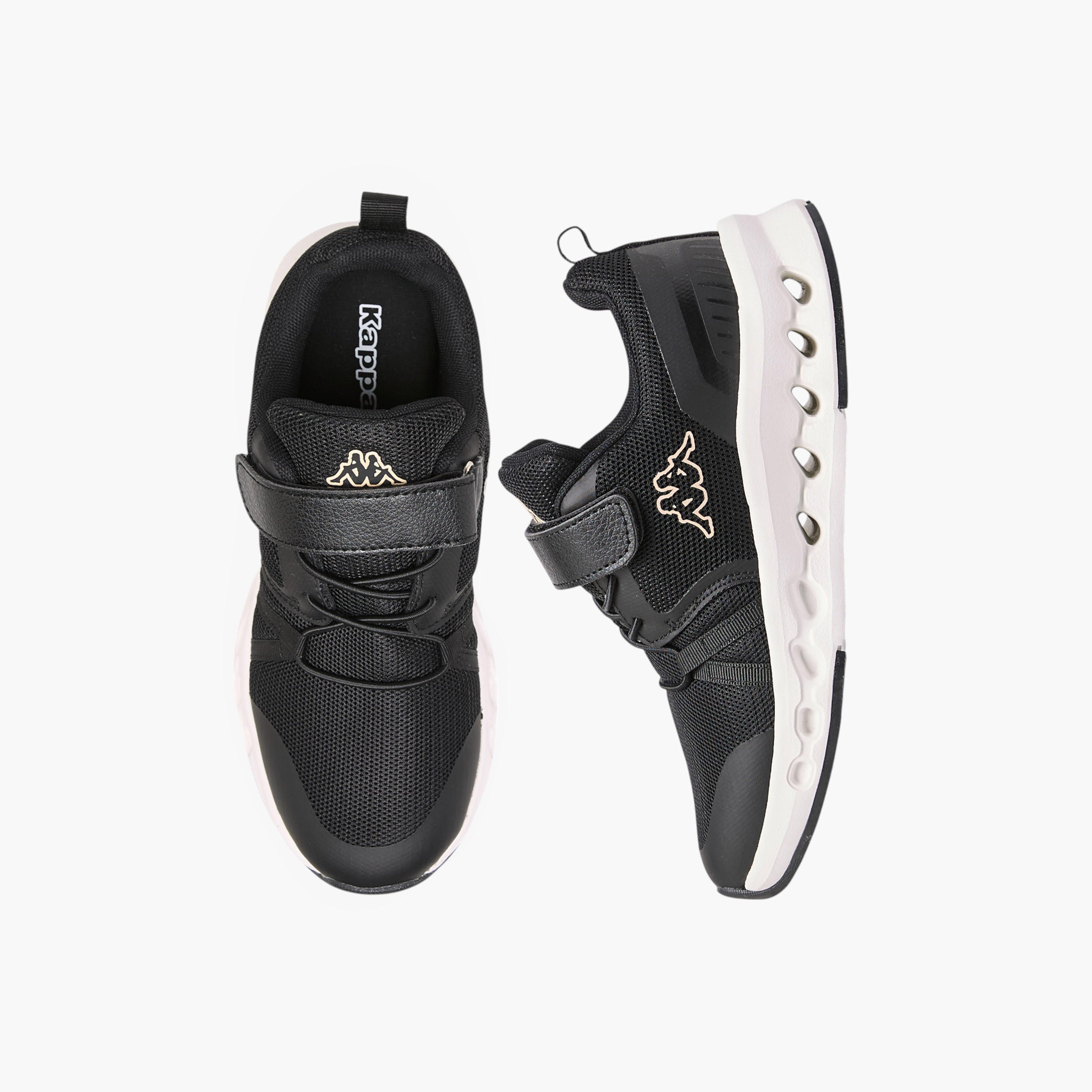 Kappa Girls Logo Print Hook & Loop Walking Shoes-girls-shoes-sports-image-1