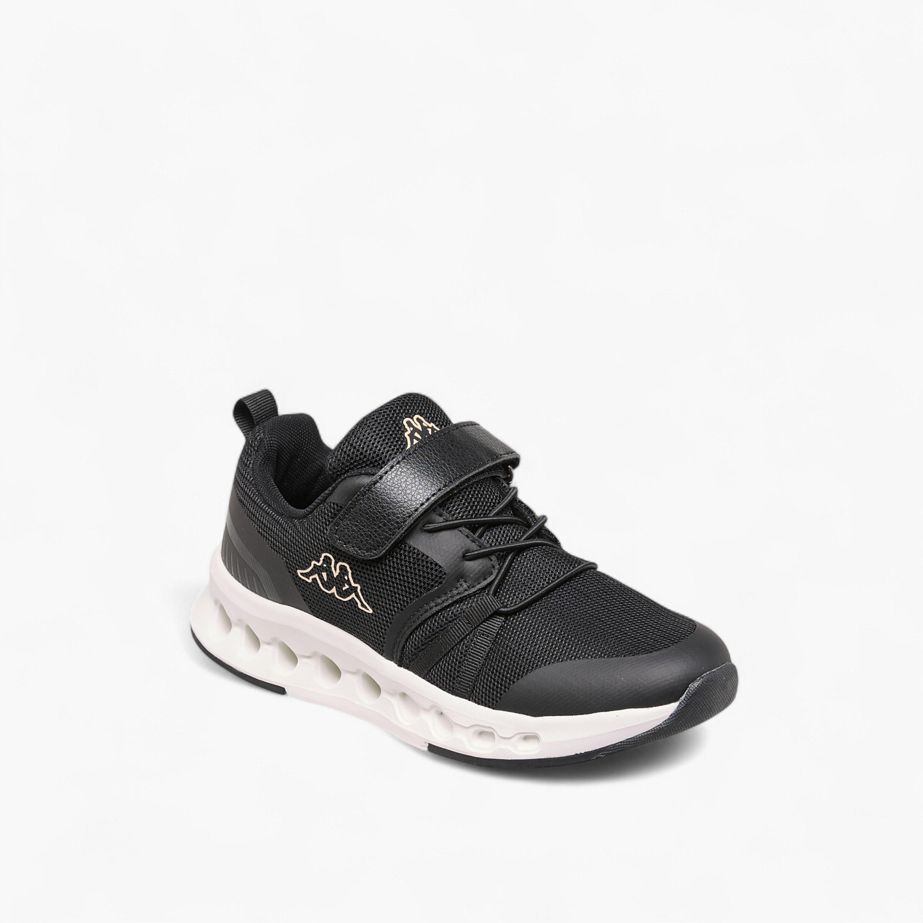 Kappa Girls Logo Print Hook & Loop Walking Shoes-girls-shoes-sports-image-2