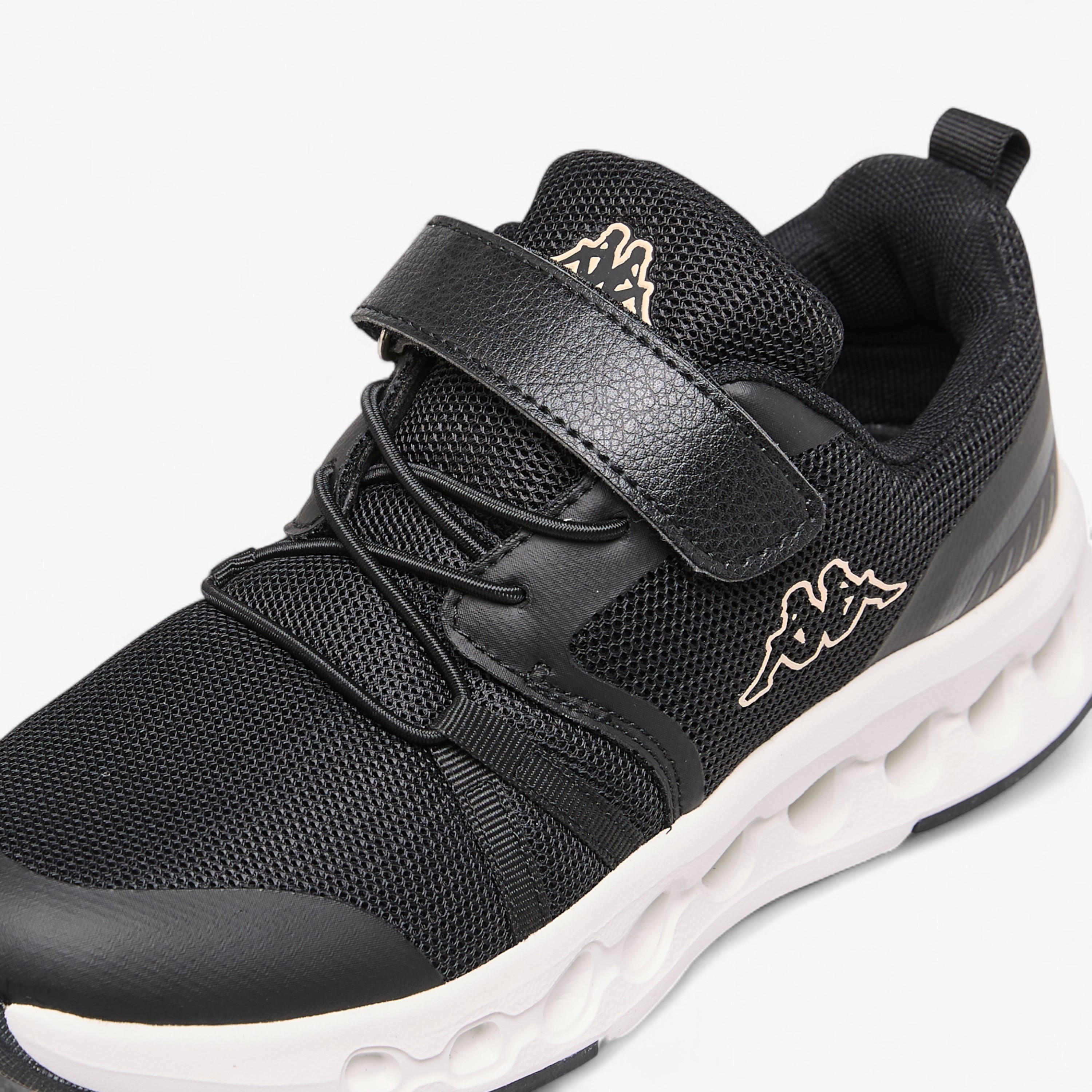 Kappa Girls Logo Print Hook & Loop Walking Shoes-girls-shoes-sports-image-4