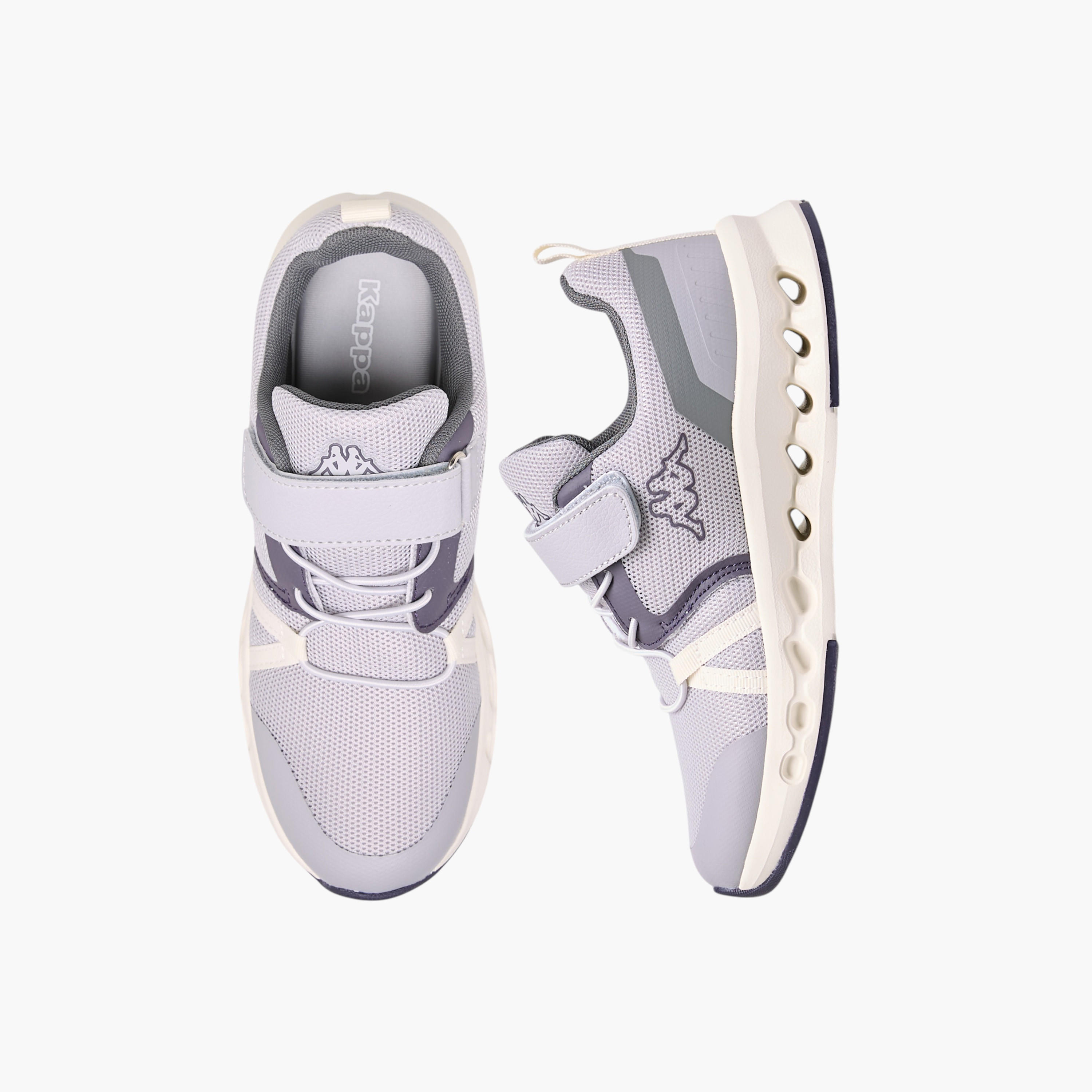 Kappa Girls Logo Print Hook & Loop Walking Shoes-girls-shoes-sports-image-1
