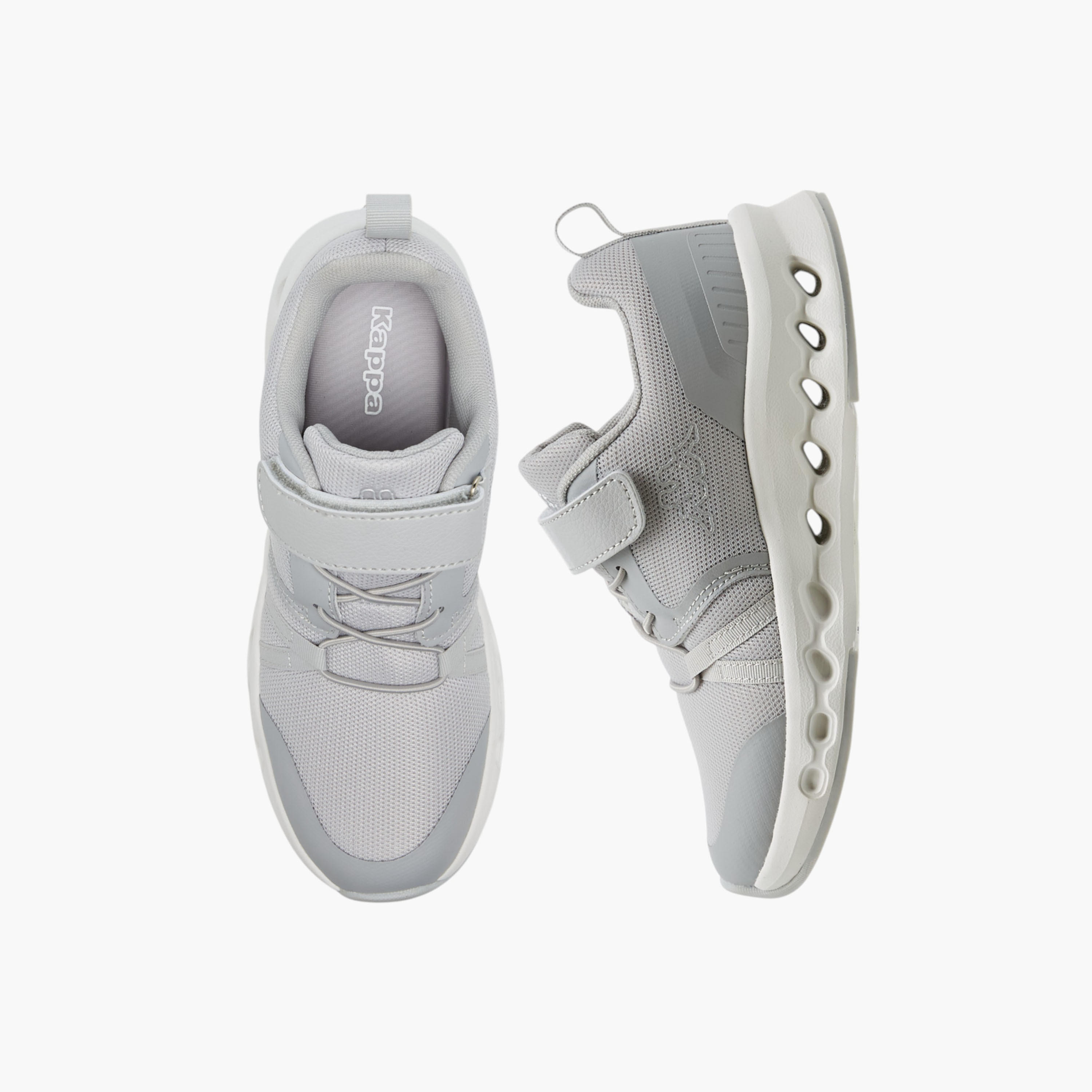 Kappa Girls' Textured Sports Shoes with Hook and Loop Closure-girls-shoes-sports-image-1