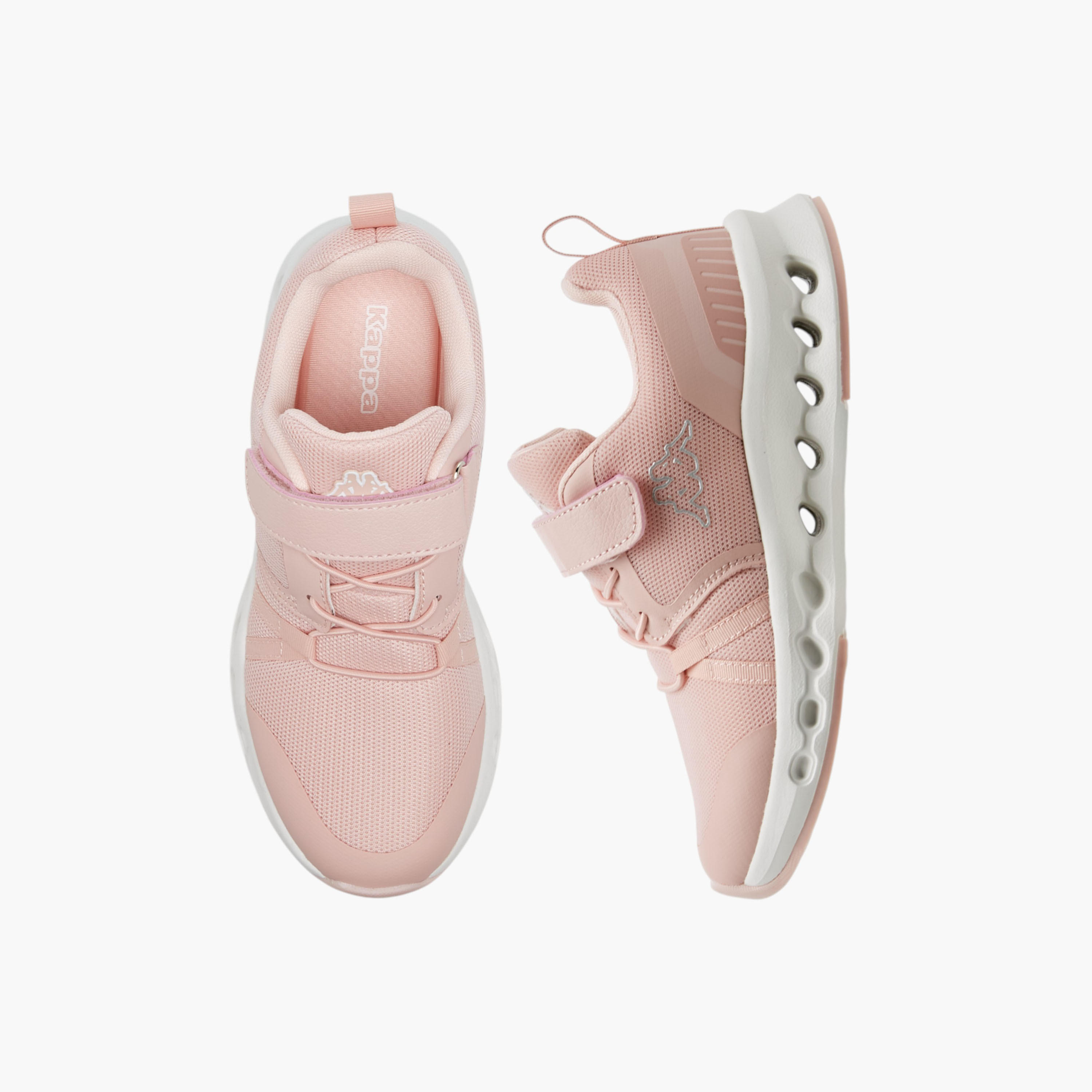 Kappa Girls' Textured Sports Shoes with Hook and Loop Closure-girls-shoes-sports-image-1