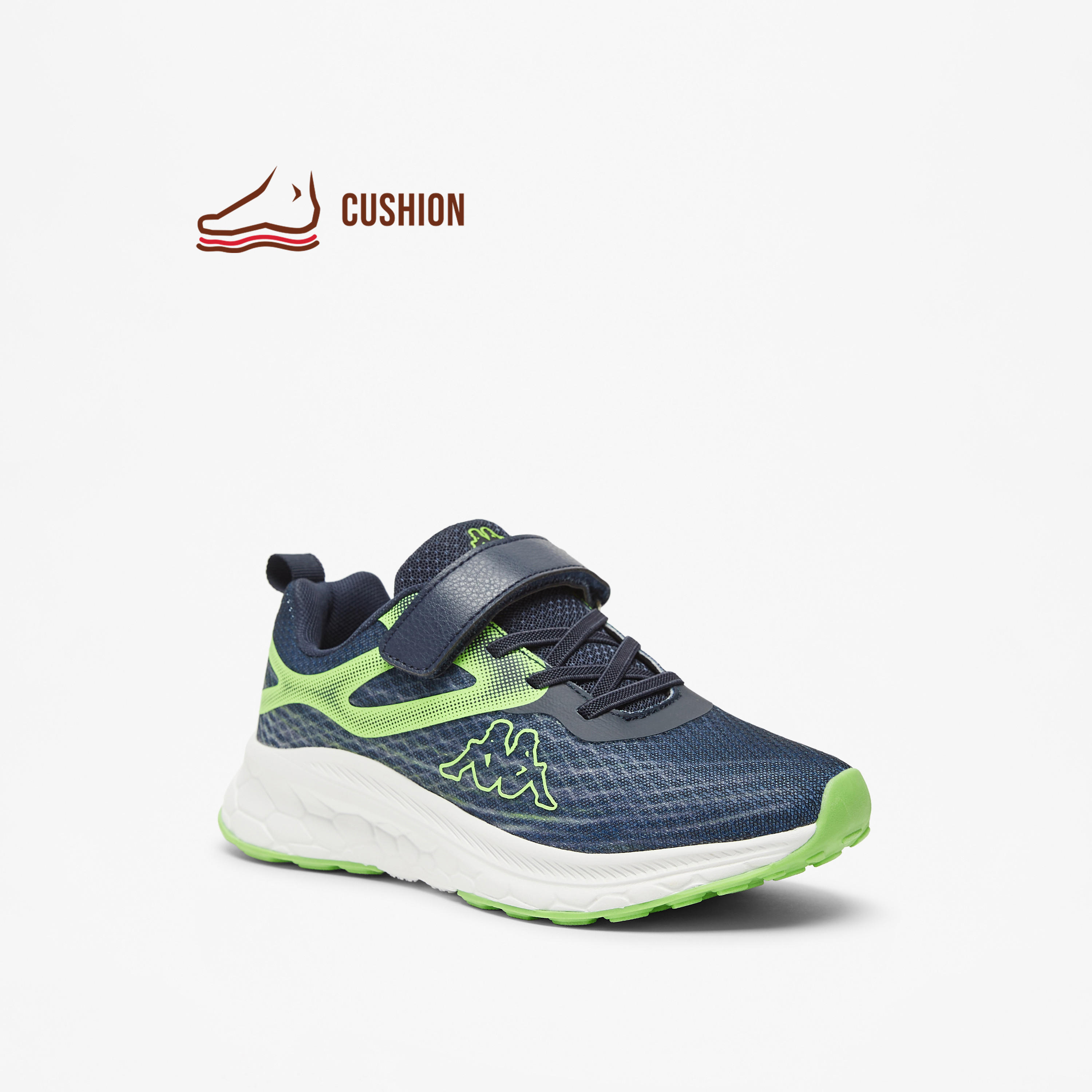 Kappa Kids Hook & Loop Cushioned Sole Walking Shoes-girls-shoes-sneakers-image-1