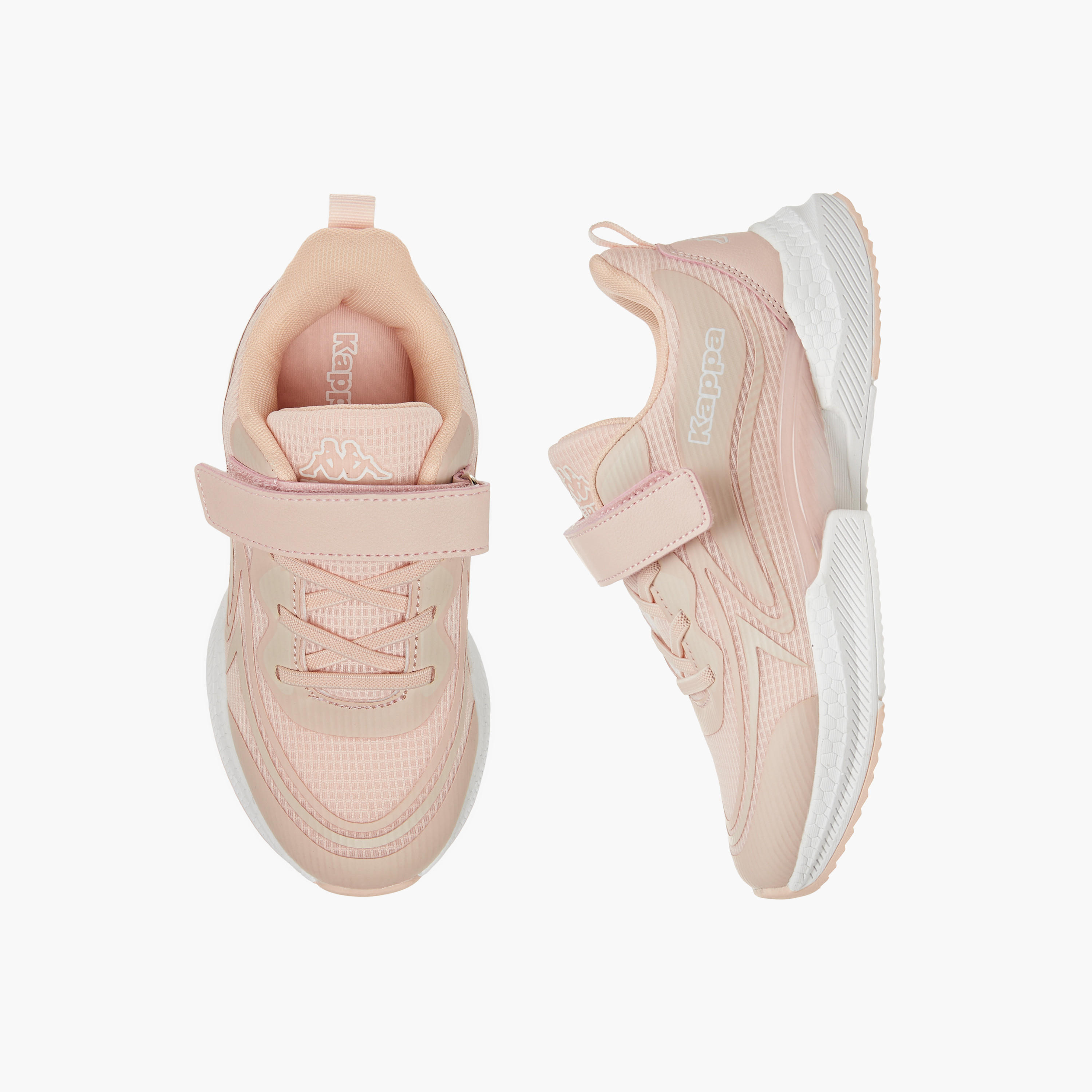 Kappa Girls' Logo Detail Sports Shoes with Hook and Loop Closure-girls-shoes-sports-image-1