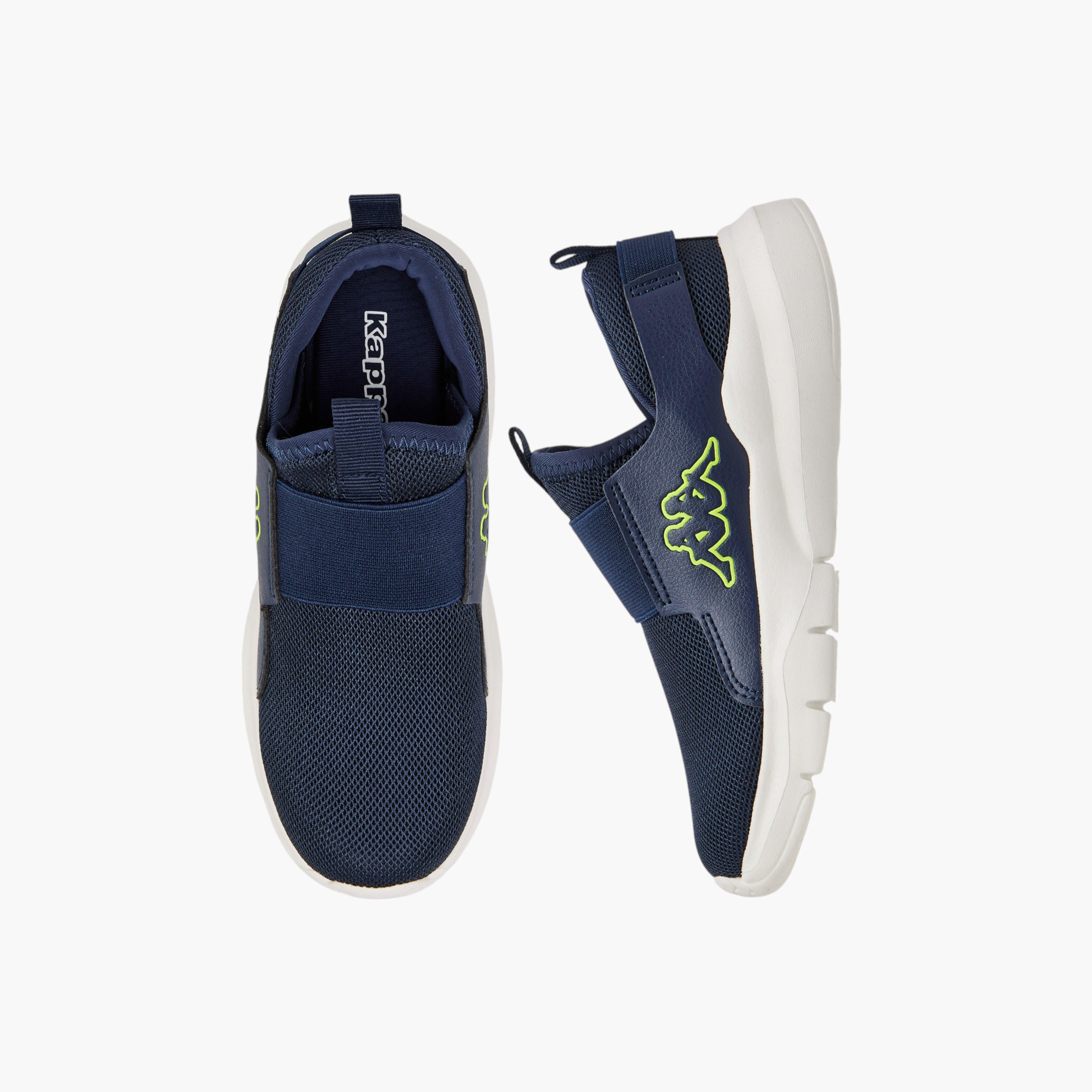 Kappa Kids' Logo Detail Slip-On Sports Shoes with Pull Tab-boys-shoes-sneakers-image-1