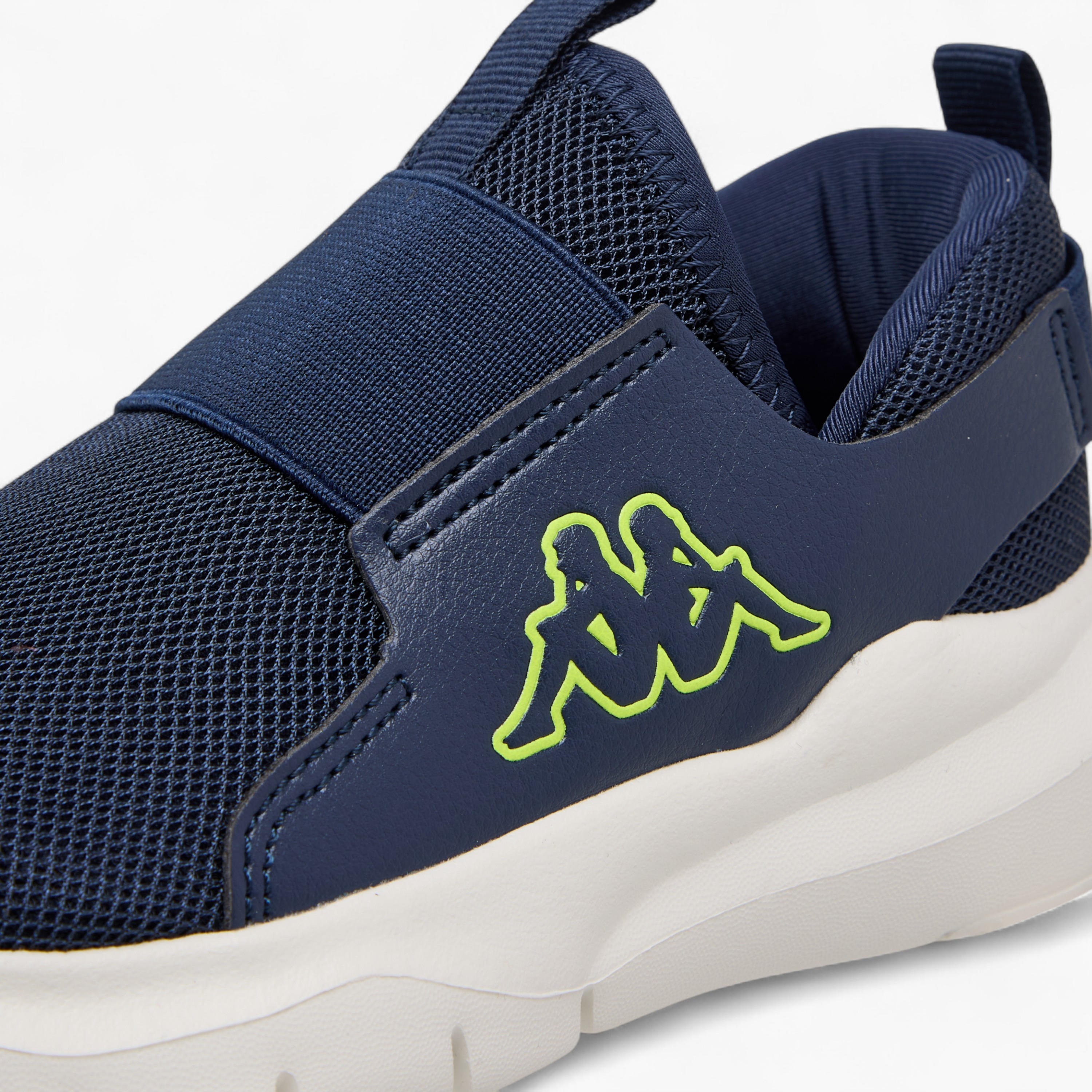 Kappa Kids' Logo Detail Slip-On Sports Shoes with Pull Tab-boys-shoes-sneakers-image-4