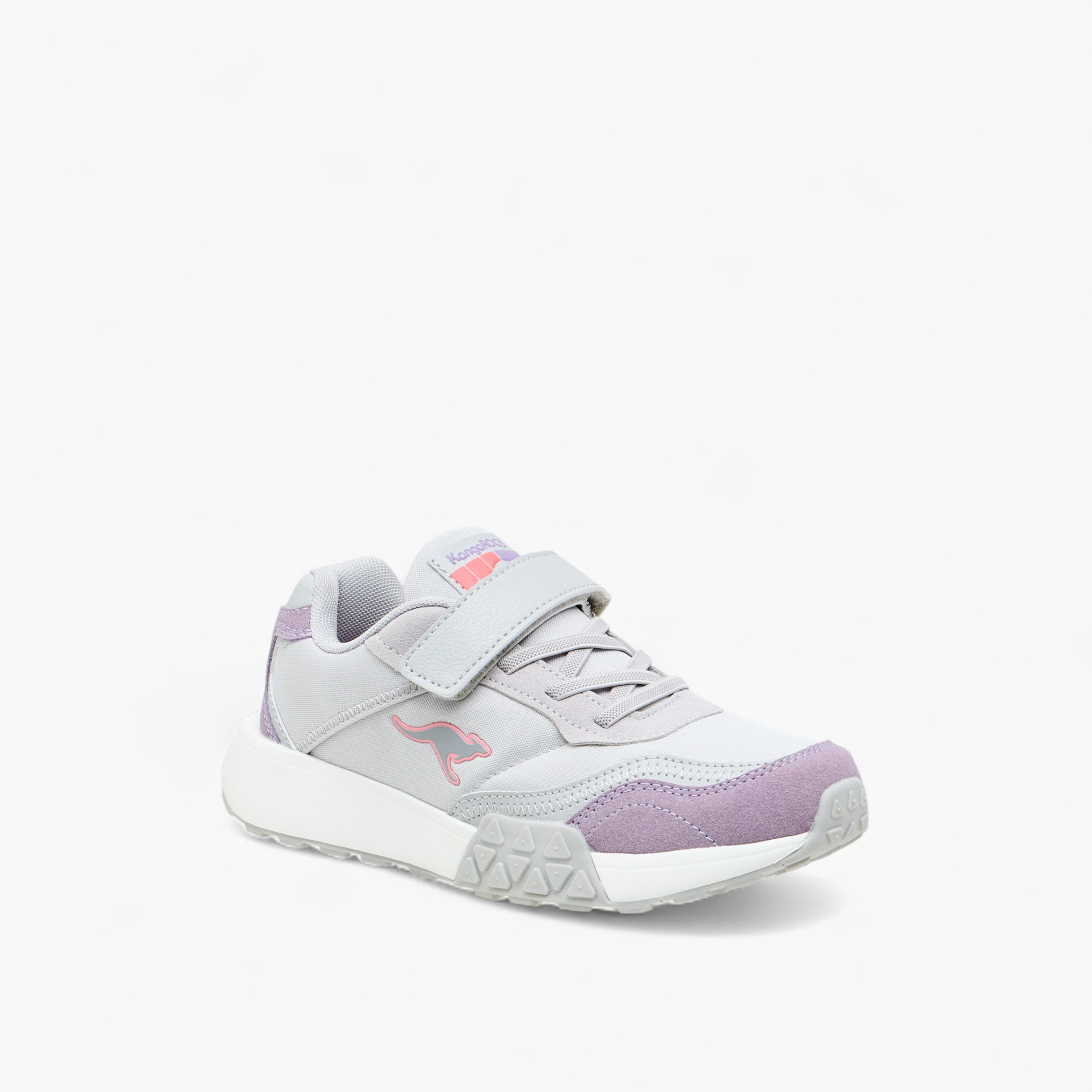 Kangaroos Girls Colourblock Hook & Loop Walking Shoes-girls-shoes-sports-image-2