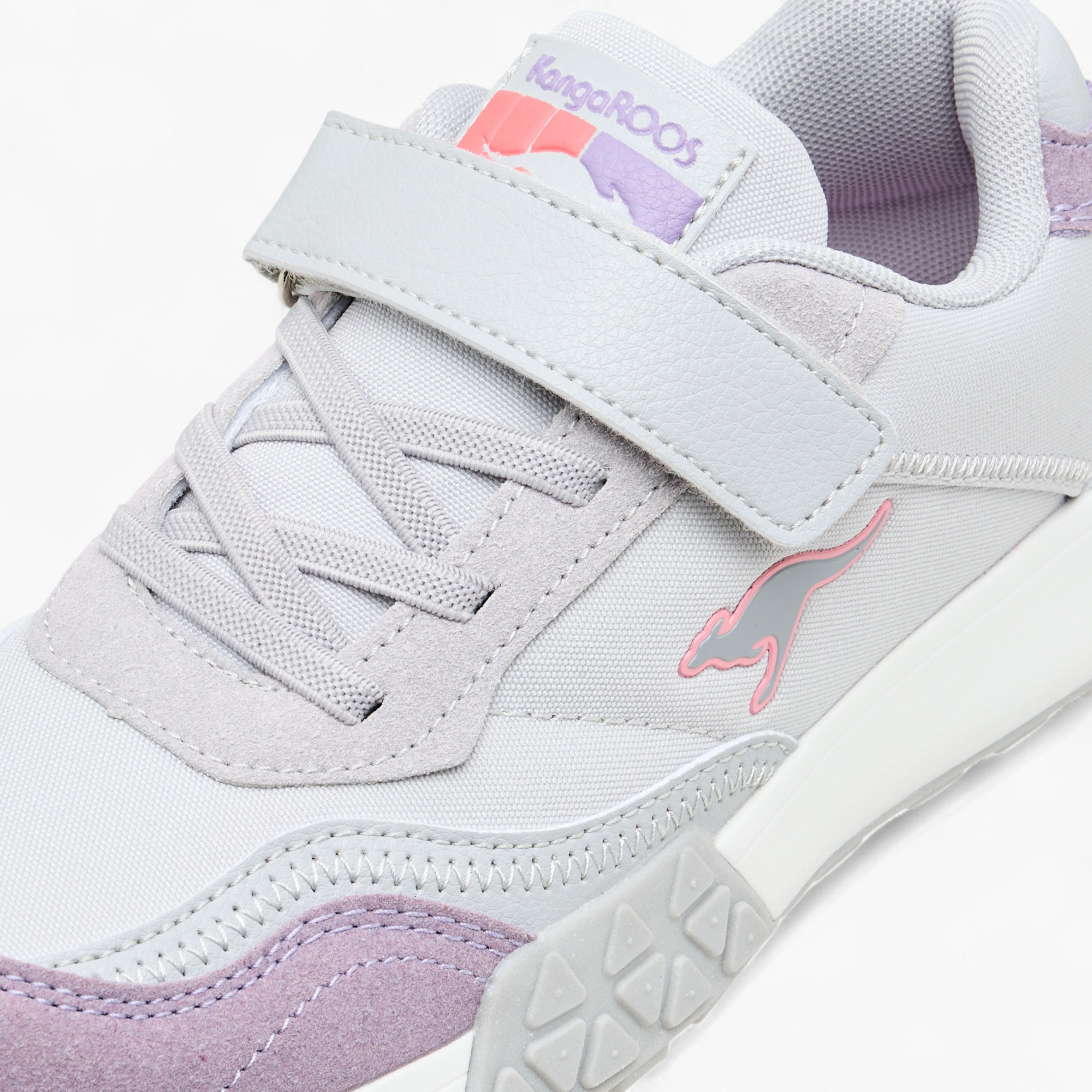 Kangaroos Girls Colourblock Hook & Loop Walking Shoes-girls-shoes-sports-image-4