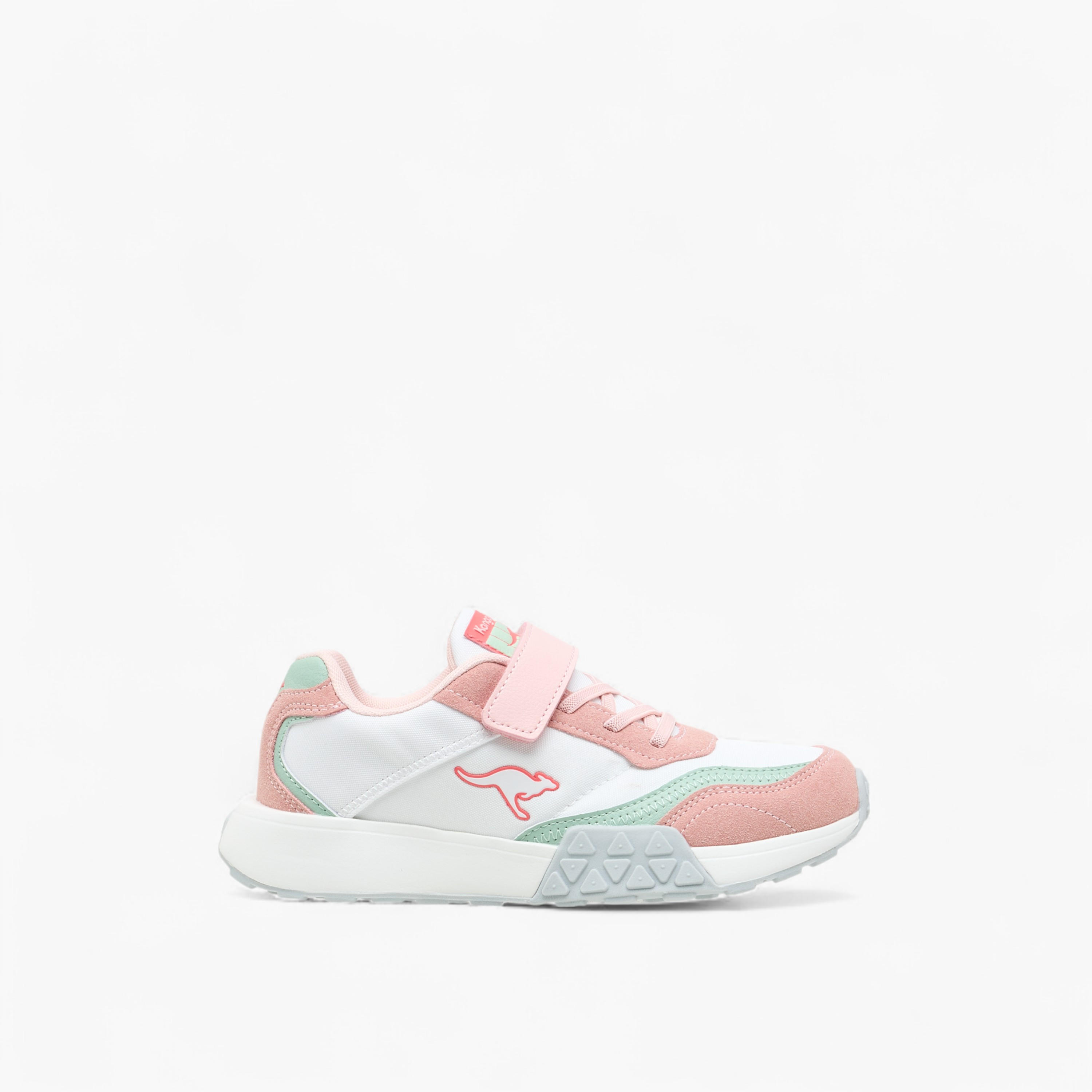 Kangaroos Girls Colourblock Hook & Loop Walking Shoes-girls-shoes-sports-image-3