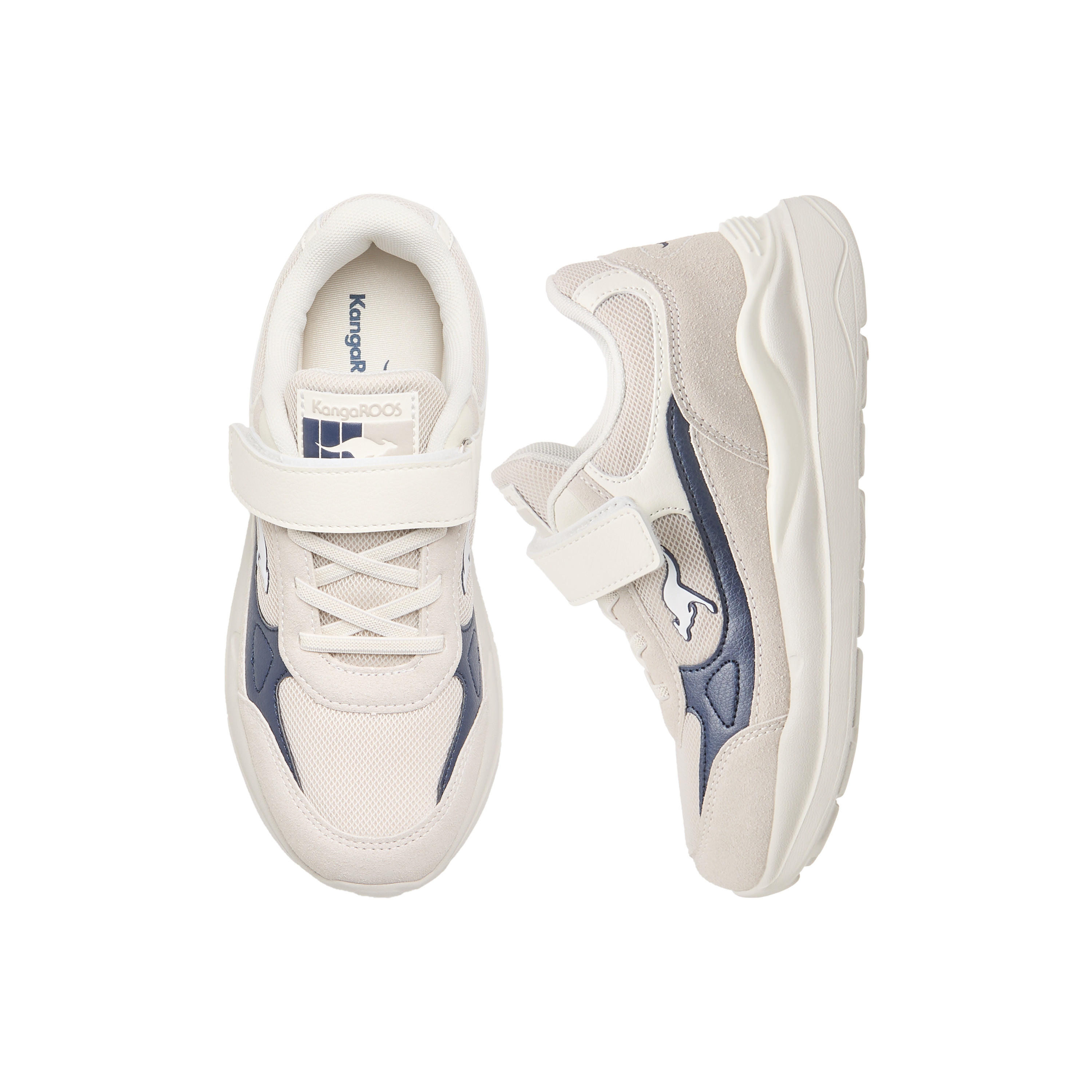 KangaROOS Girls' Logo Detail Sports Shoes with Hook and Loop Closure-girls-shoes-sports-image-1
