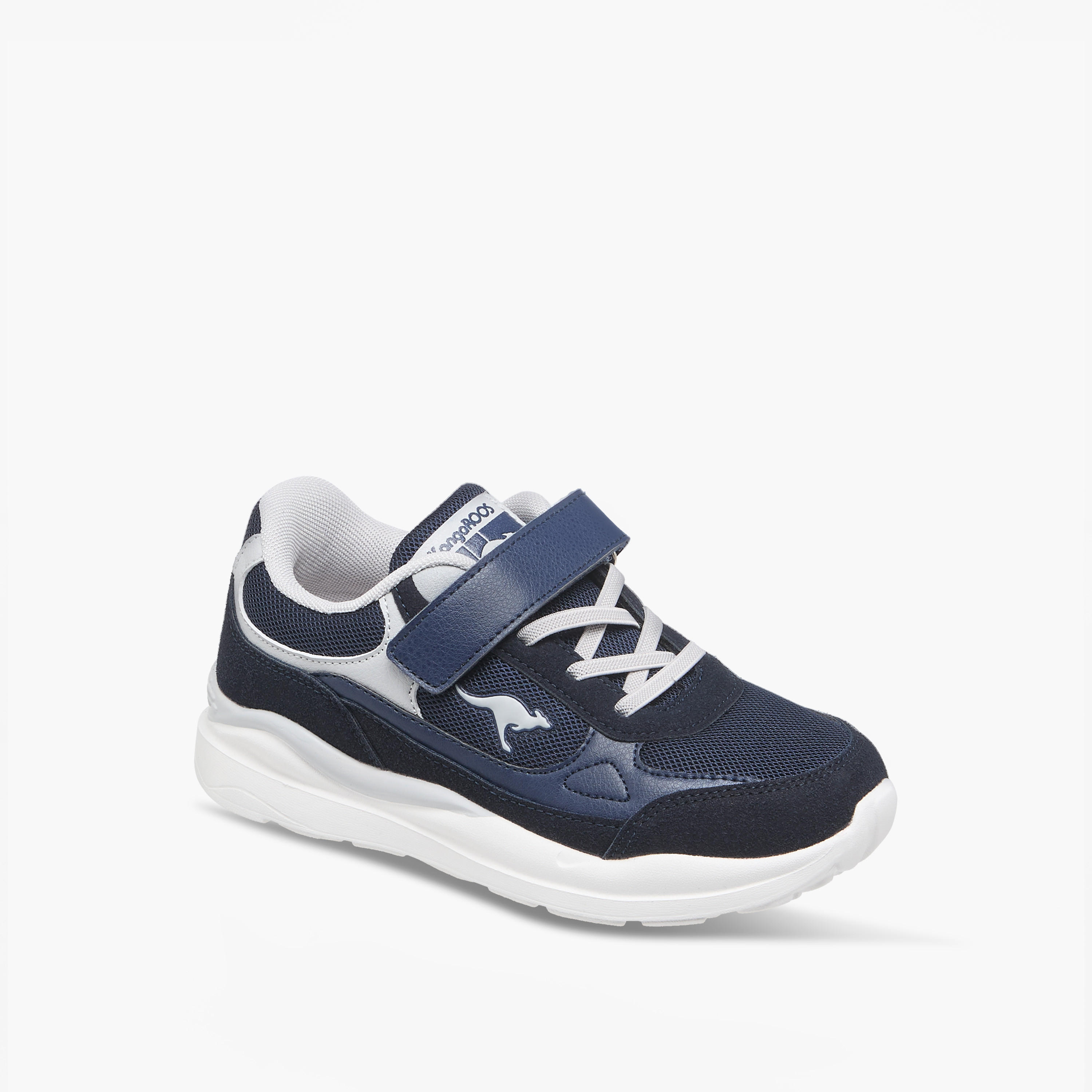 حذاء رياضي بشريط إغلاق لاصق وتفاصيل شعار للبنات من كانجاروس-girls-shoes-sports-image-2