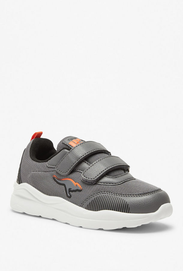 KangaROOS Textured Sports Shoes with Hook and Loop Closure-sports-boys-shoes-image-1