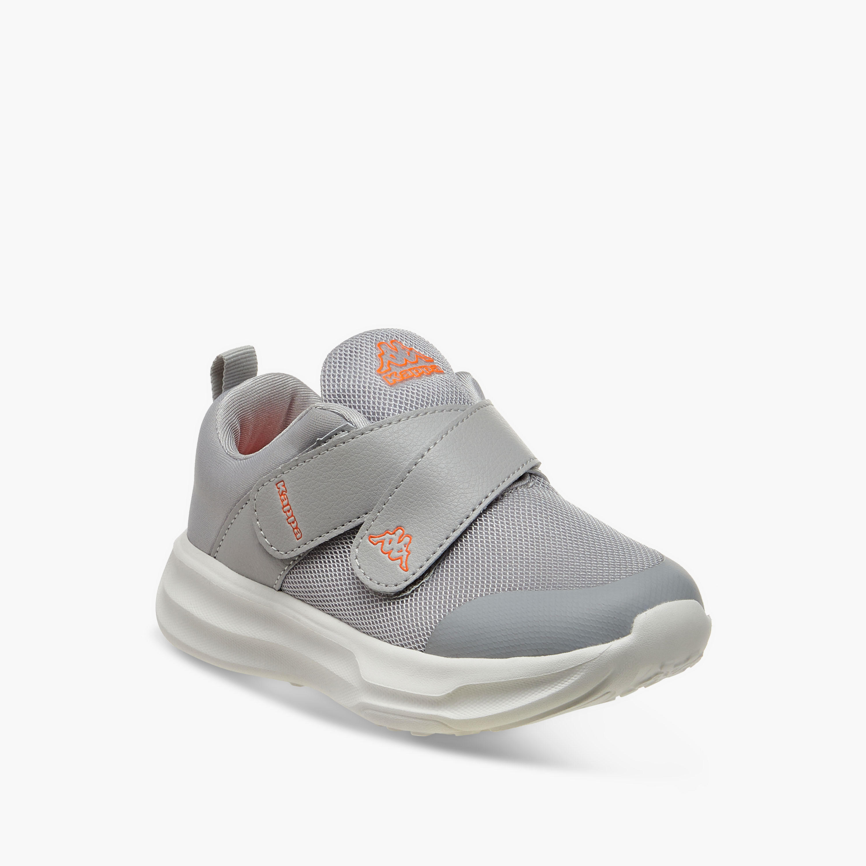 Kappa Boys' Logo Detail Sports Shoes with Hook and Loop Closure-boys-shoes-sneakers-image-2