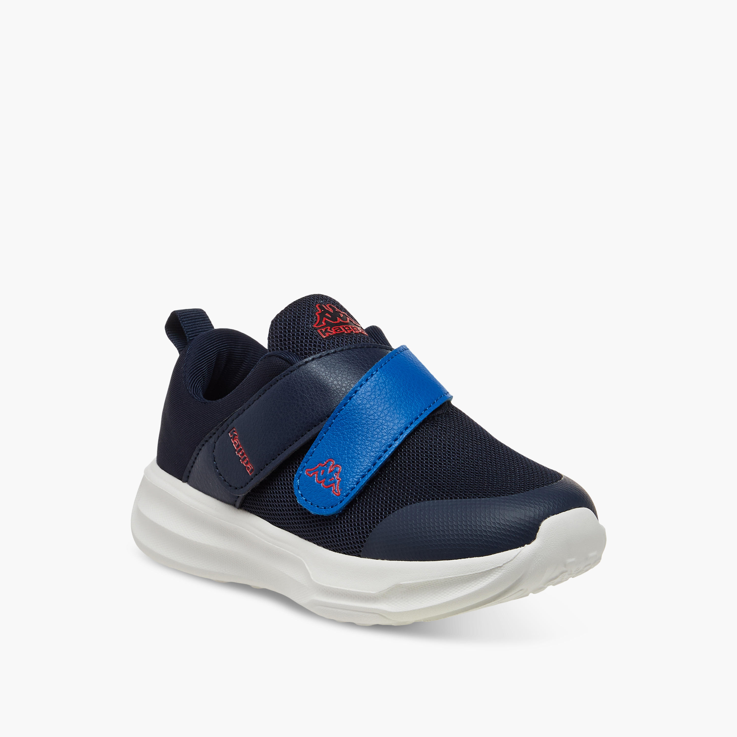 Kappa Boys' Logo Detail Sports Shoes with Hook and Loop Closure-boys-shoes-sneakers-image-2