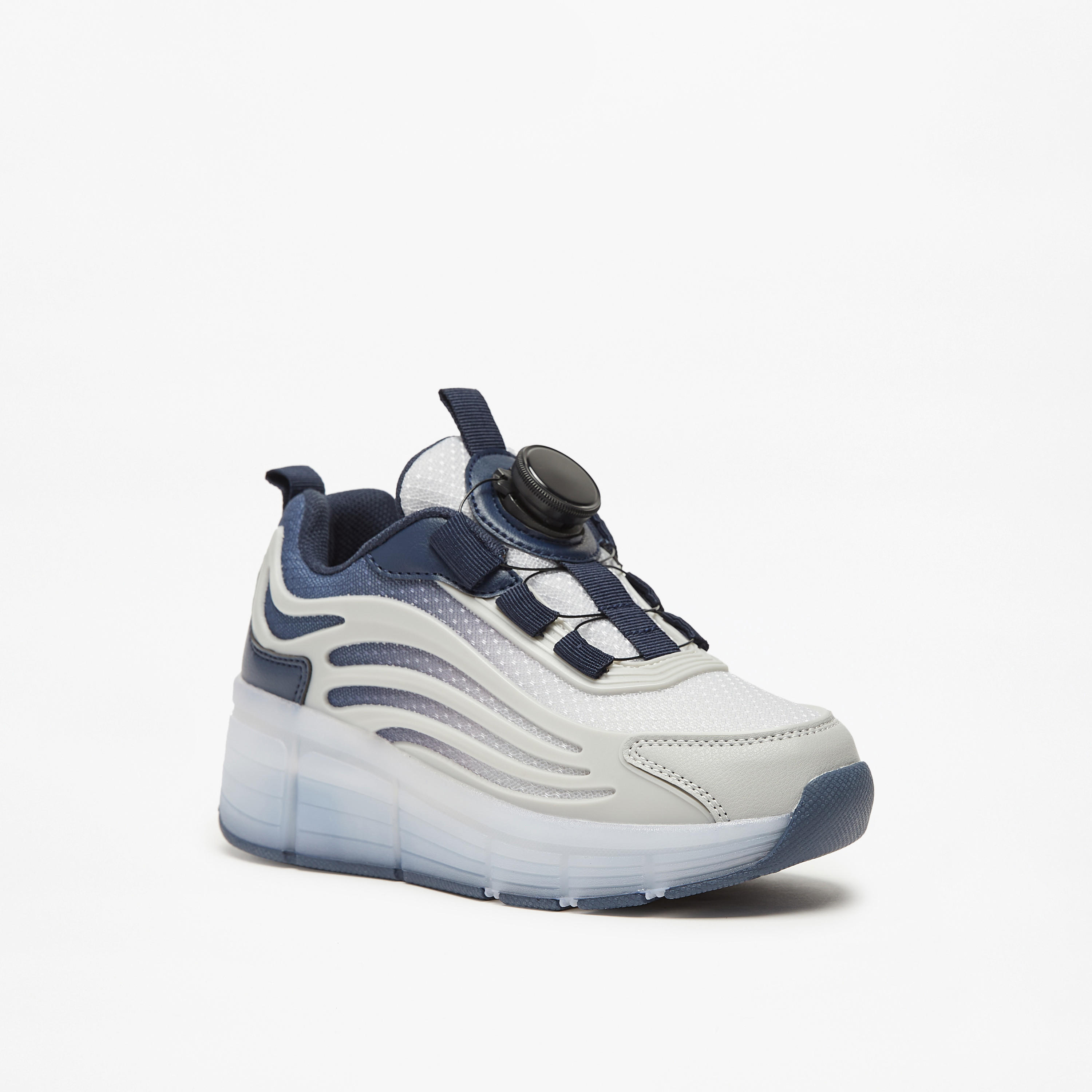 Mister Duchini Boys Light-Up Ankle Sneakers with Wheels-boys-shoes-sneakers-image-1