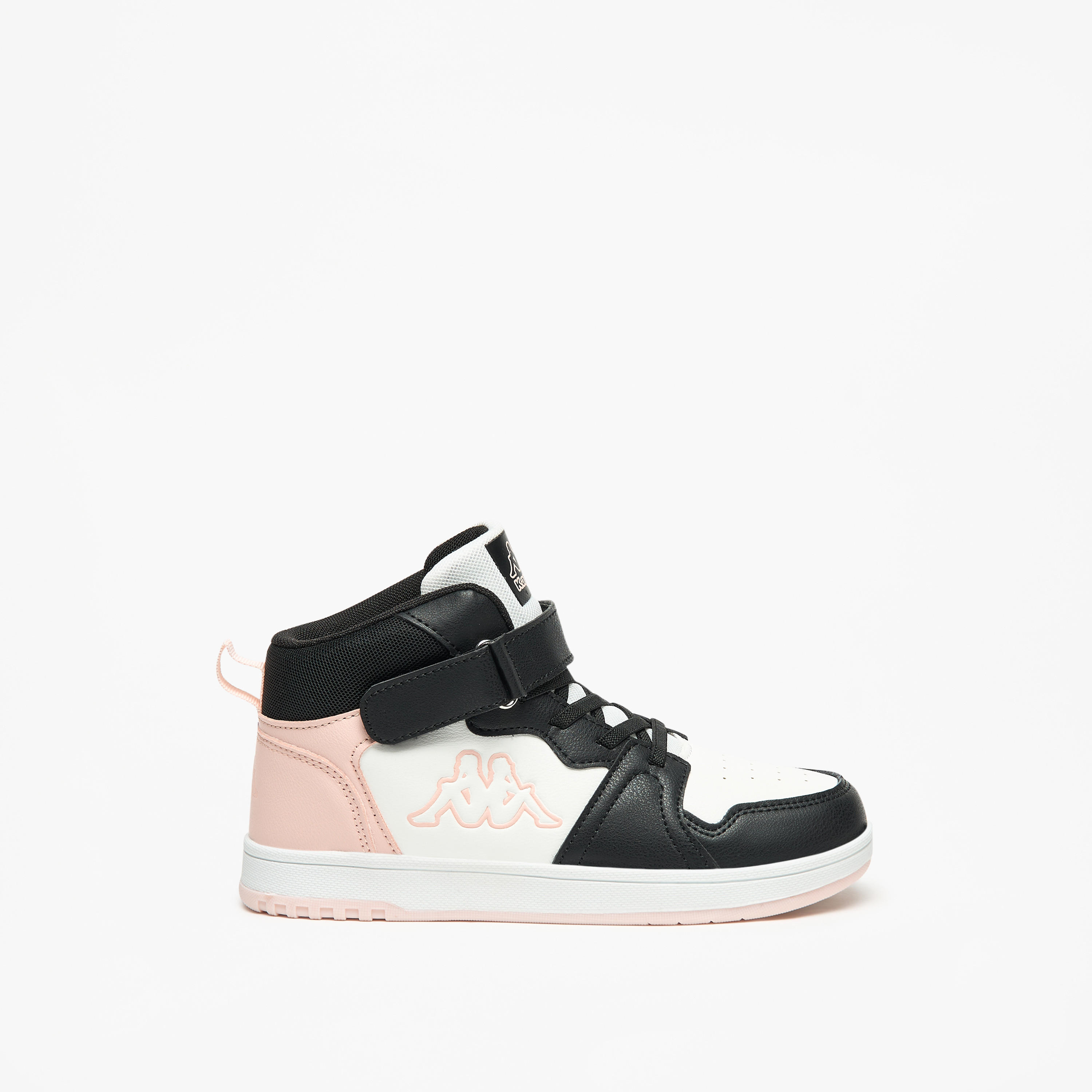 Kappa Girls' Colourblock High Top Sneakers with Hook and Loop Closure-girls-shoes-sneakers-image-3