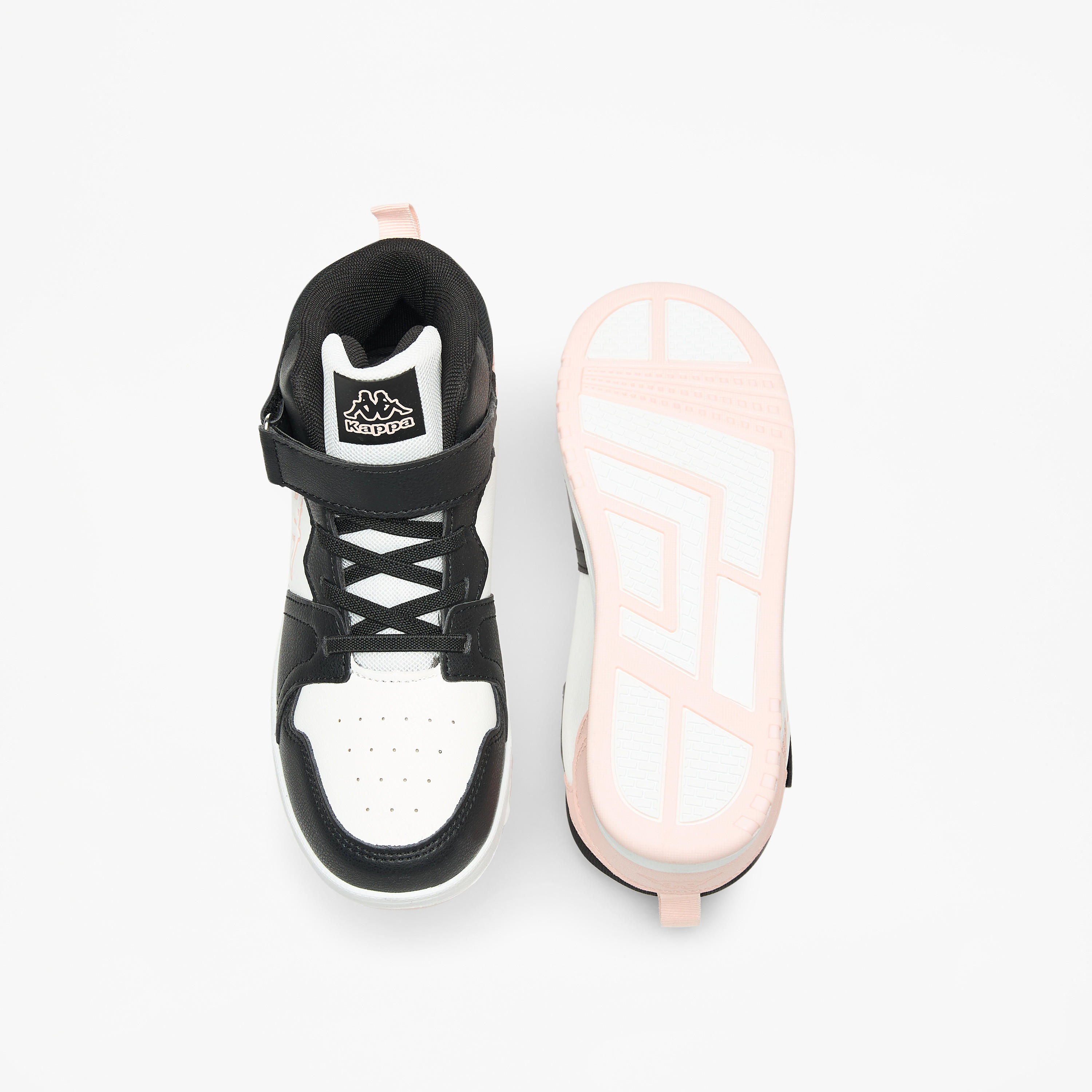Kappa Girls' Colourblock High Top Sneakers with Hook and Loop Closure-girls-shoes-sneakers-image-4