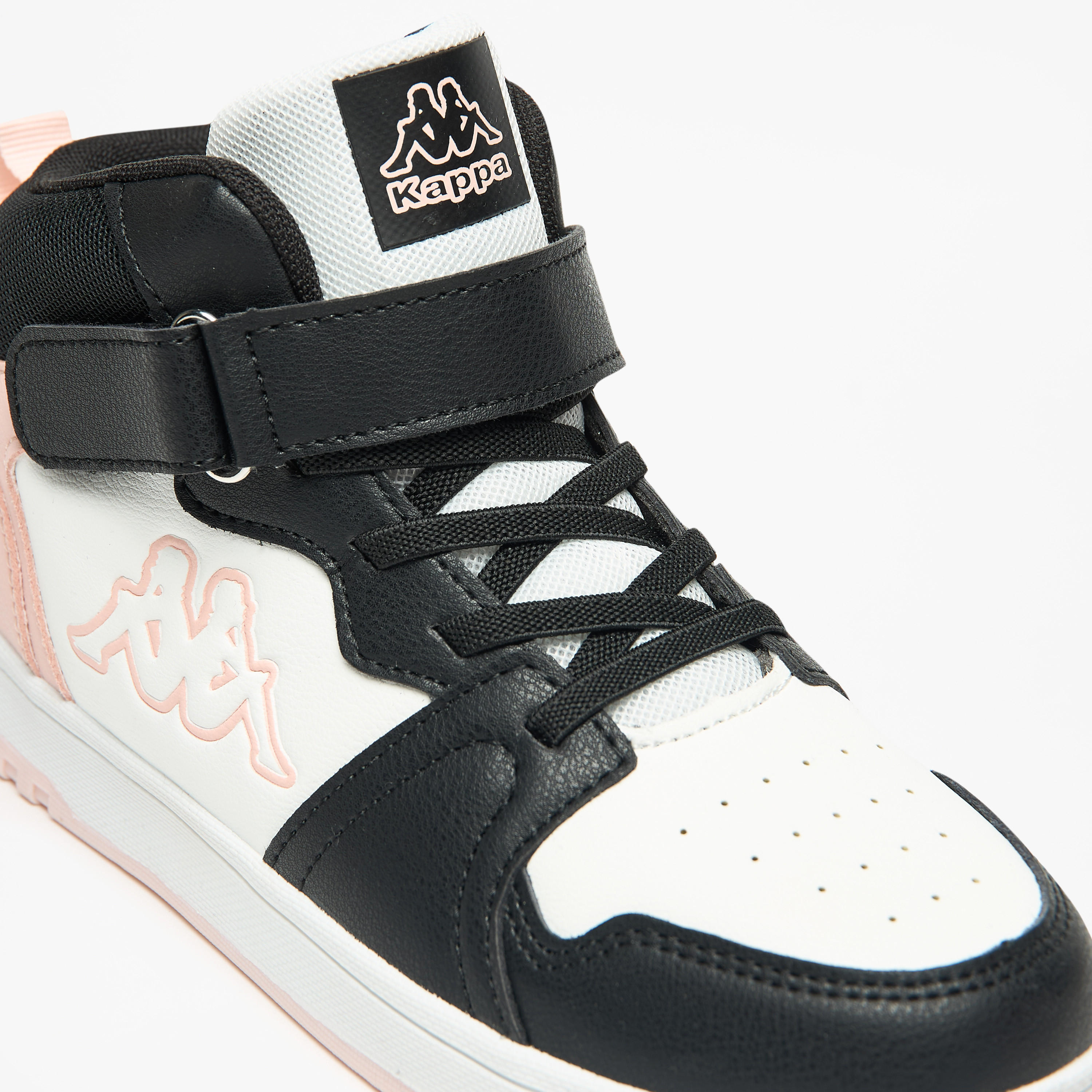 Kappa Girls' Colourblock High Top Sneakers with Hook and Loop Closure-girls-shoes-sneakers-image-5